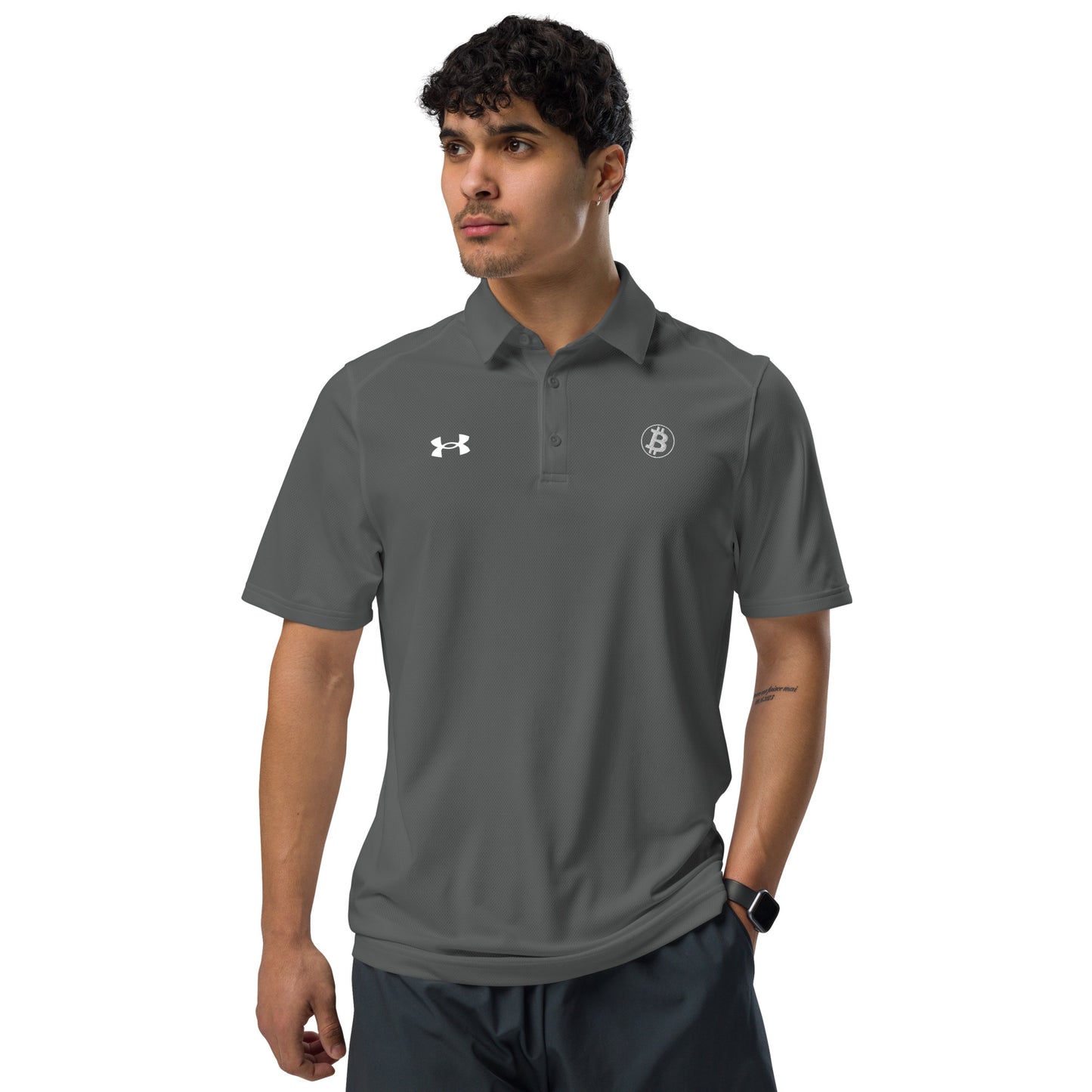 Bitcoin Under Armour® men's polo InNOutCrypto