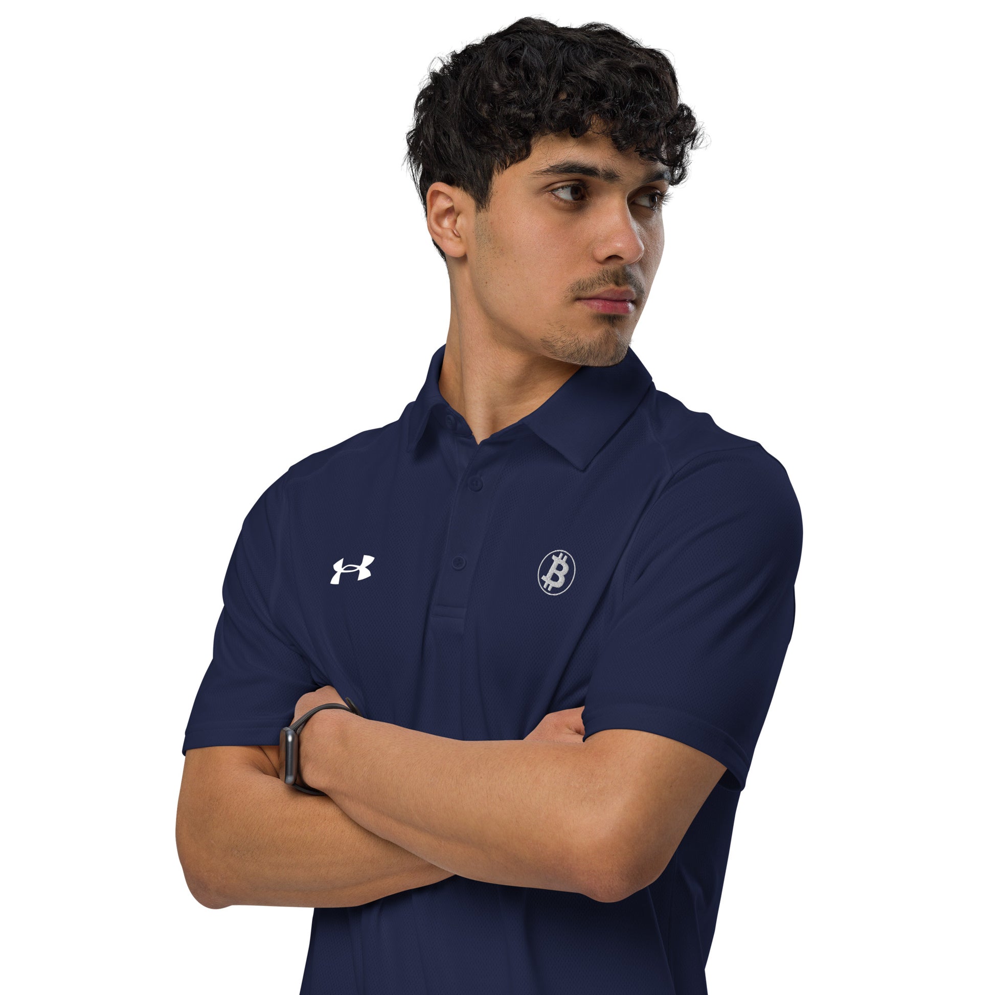 Bitcoin Under Armour® men's polo InNOutCrypto