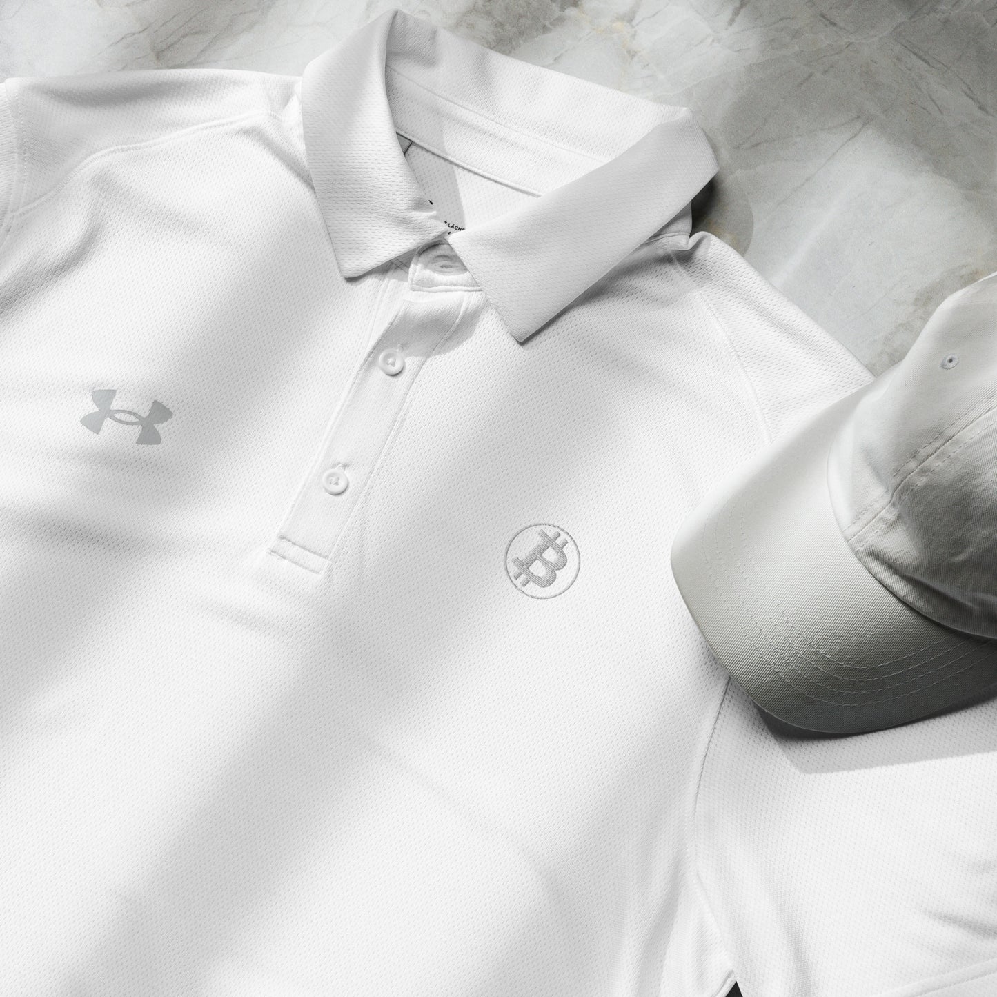 Bitcoin Under Armour® men's polo InNOutCrypto