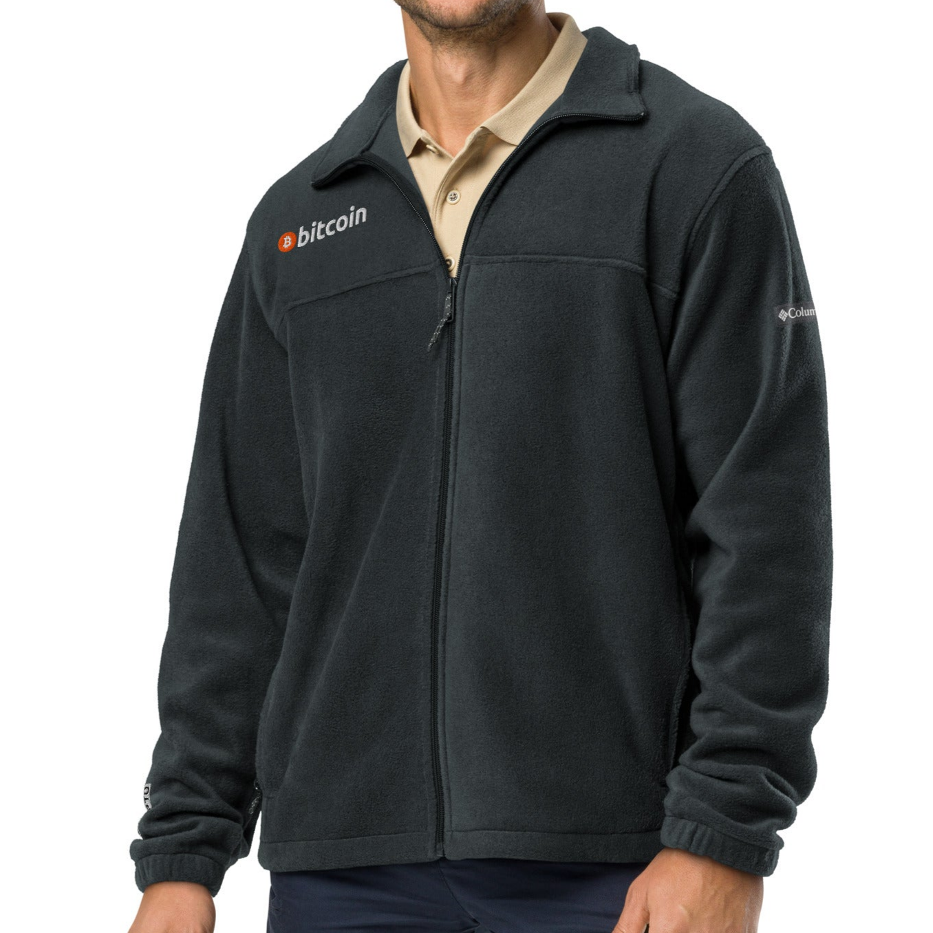 Bitcoin Classic Embroidered Columbia Fleece Jacket InNOutCrypto