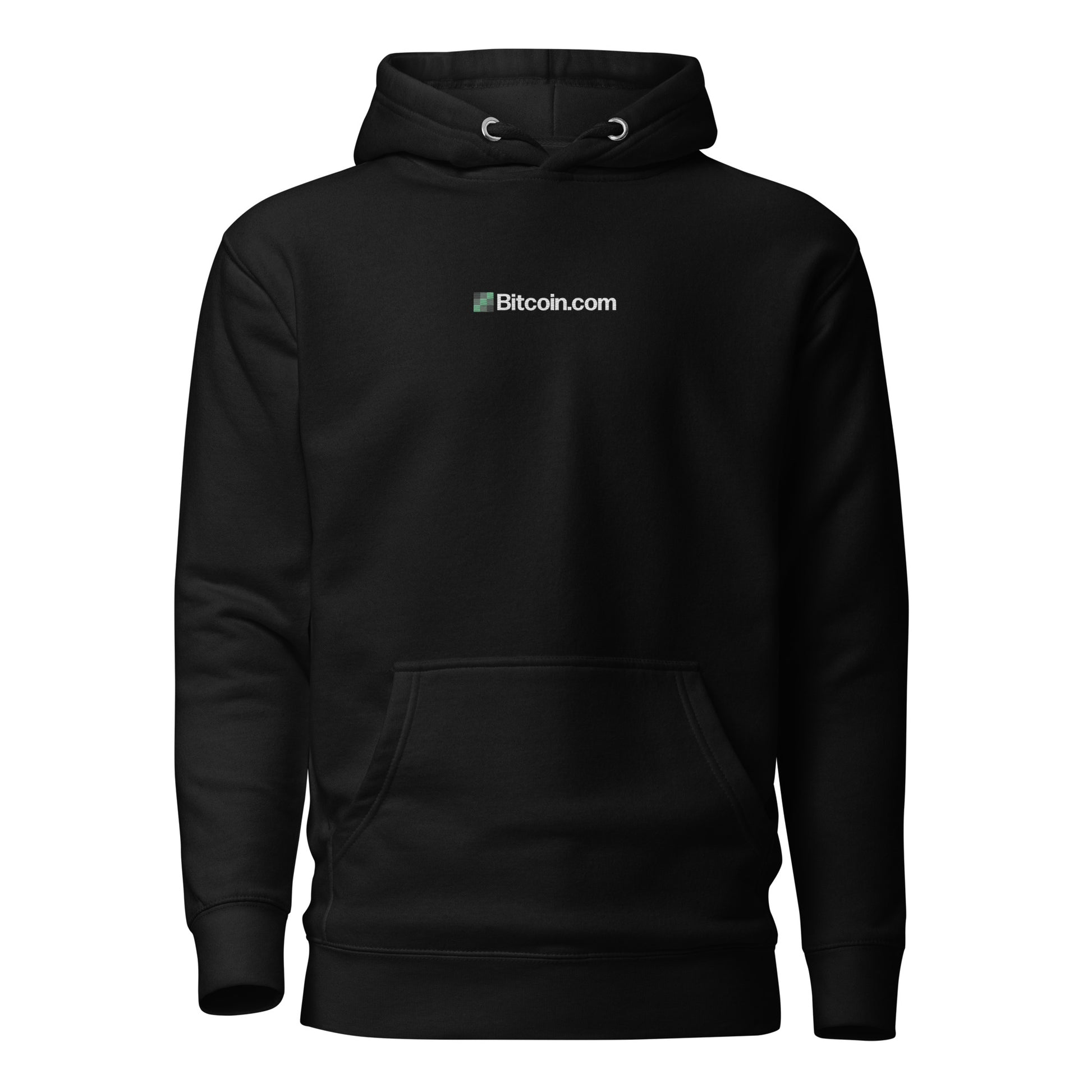 BitcoinCom Minimal Embroidered Premium Hoodie InNOutCrypto