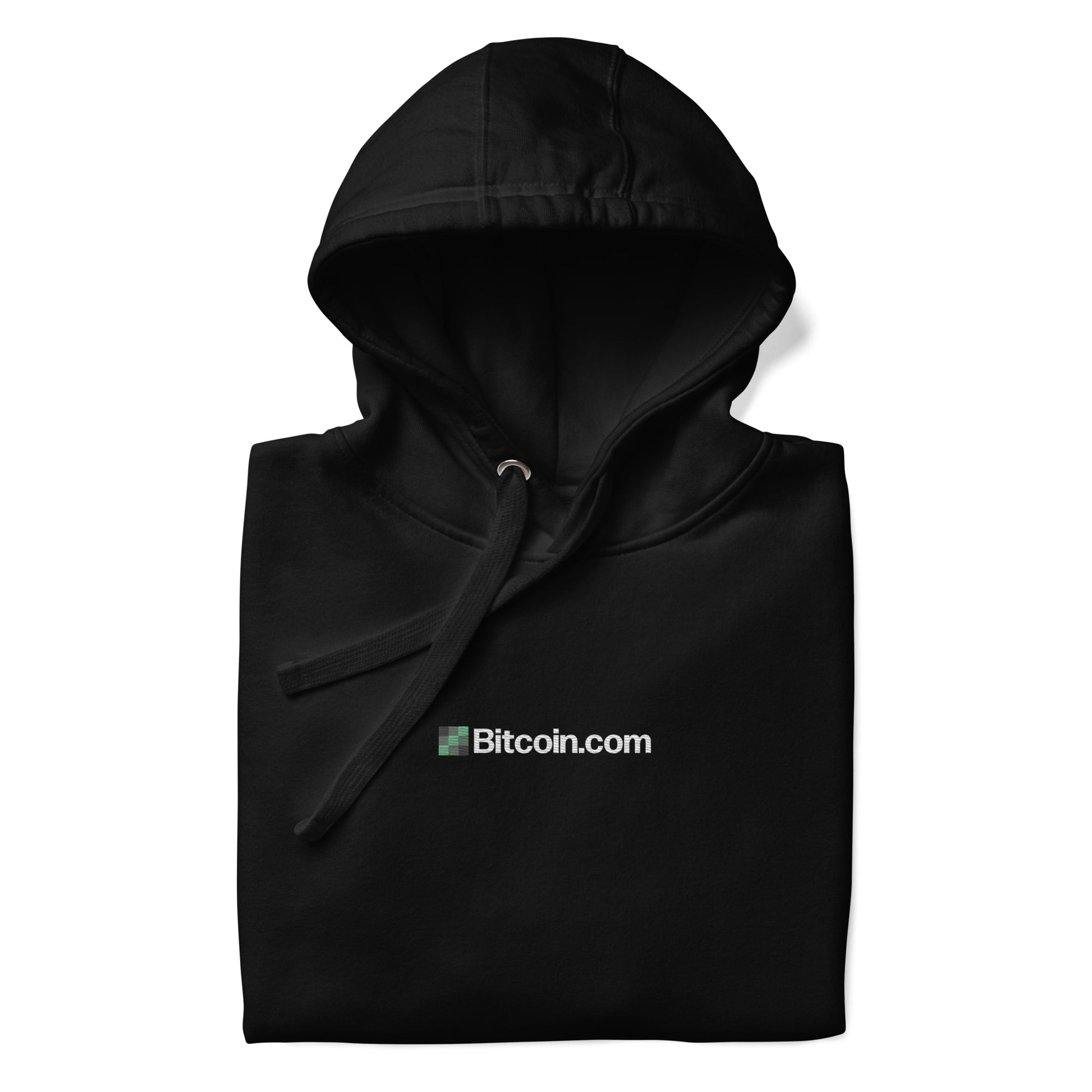 BitcoinCom Minimal Embroidered Premium Hoodie InNOutCrypto