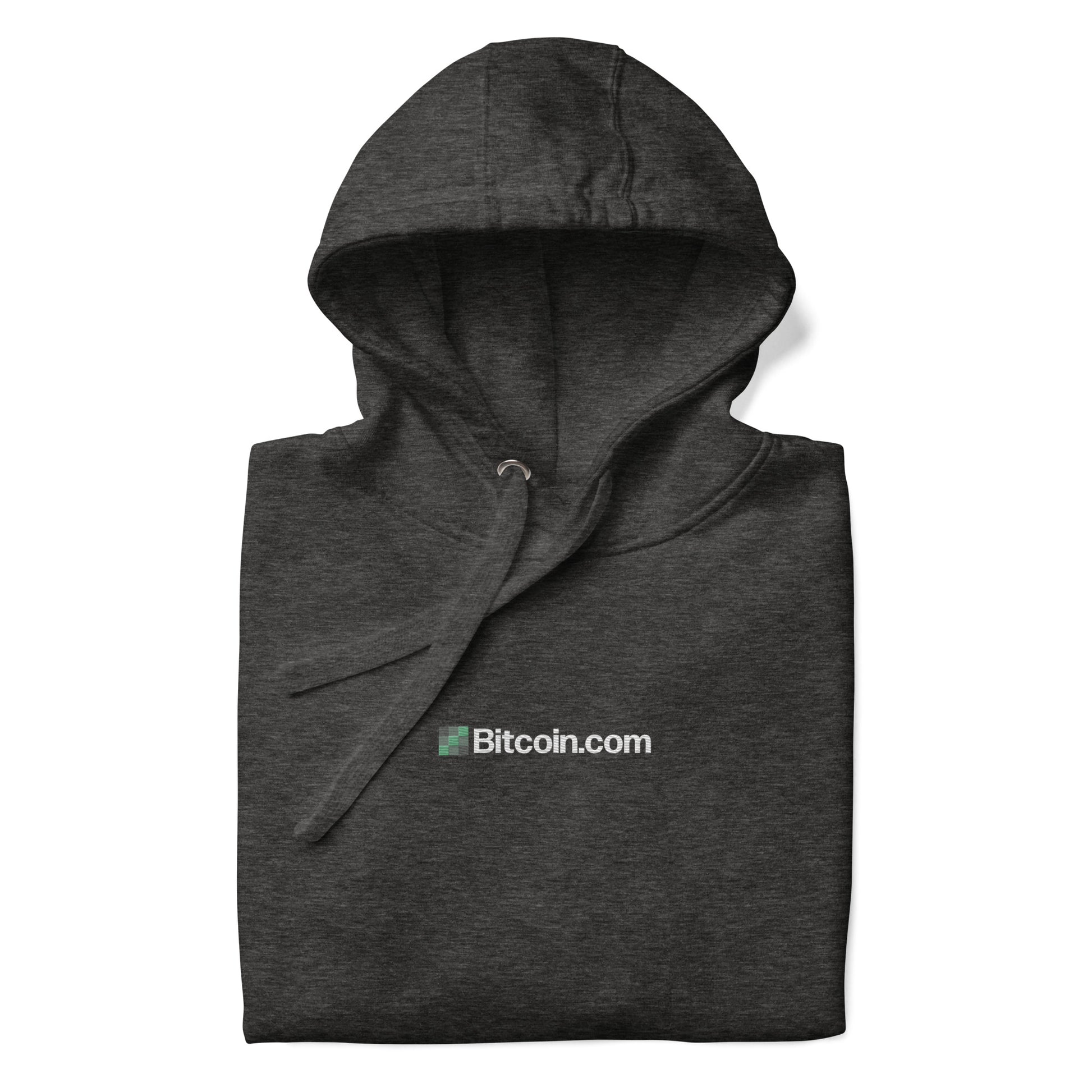 BitcoinCom Minimal Embroidered Premium Hoodie InNOutCrypto