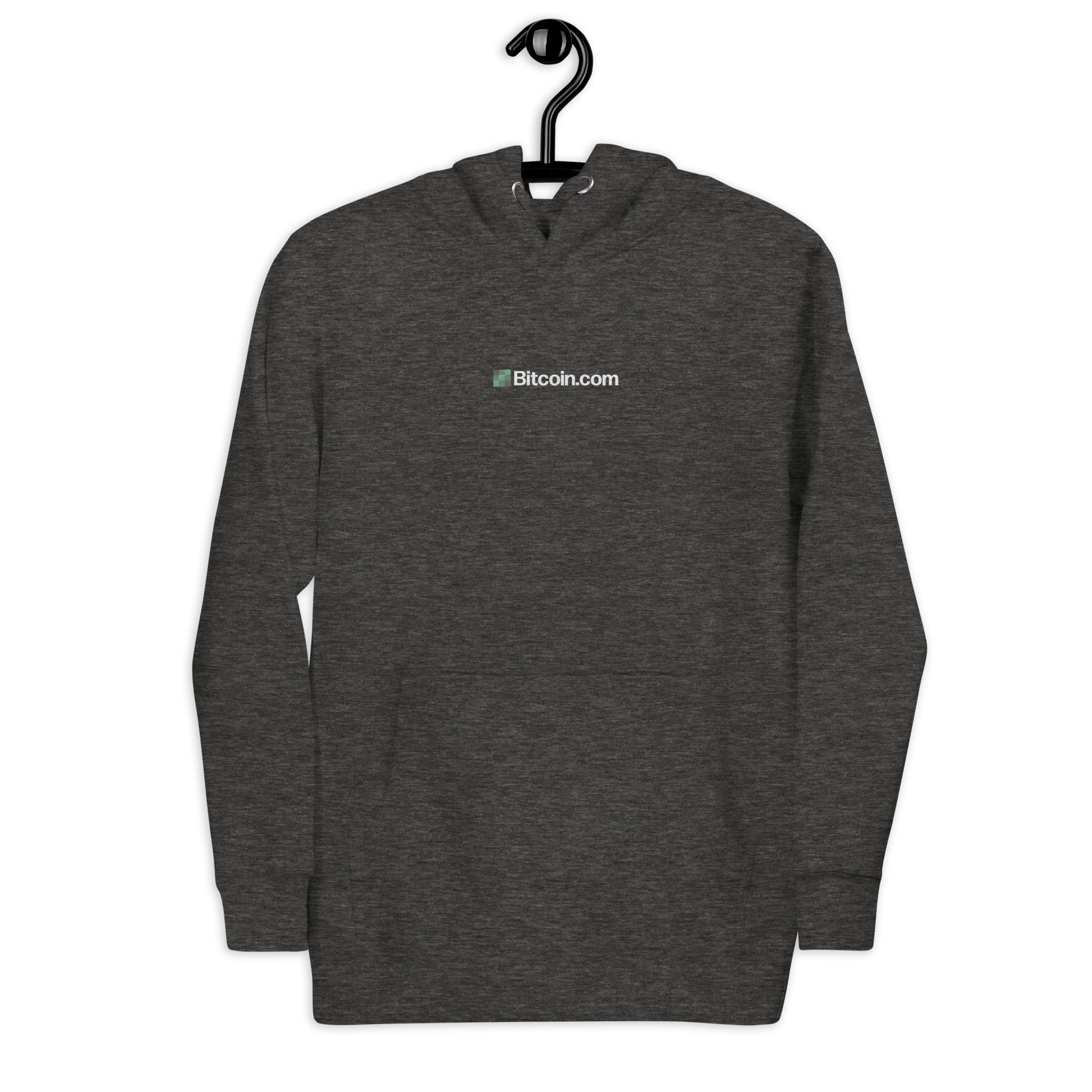 BitcoinCom Minimal Embroidered Premium Hoodie InNOutCrypto