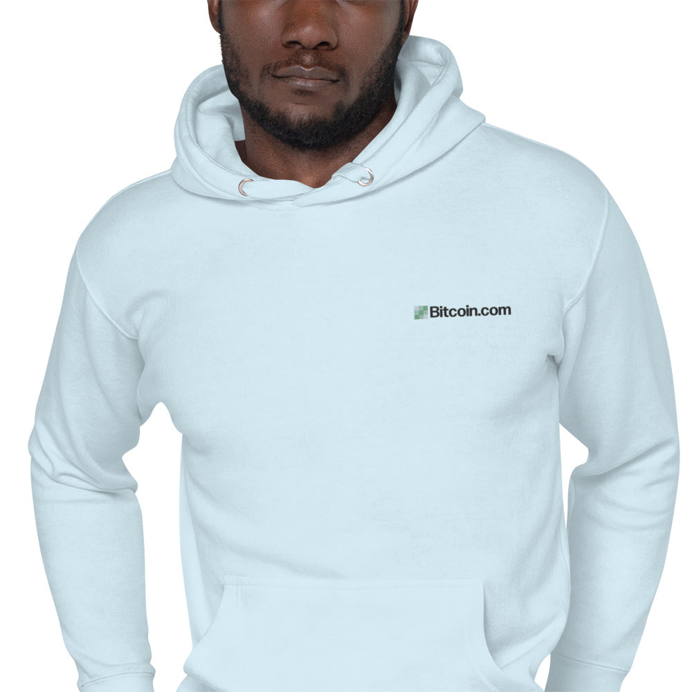 BitcoinCom Pocket Embroidered Premium Hoodie InNOutCrypto