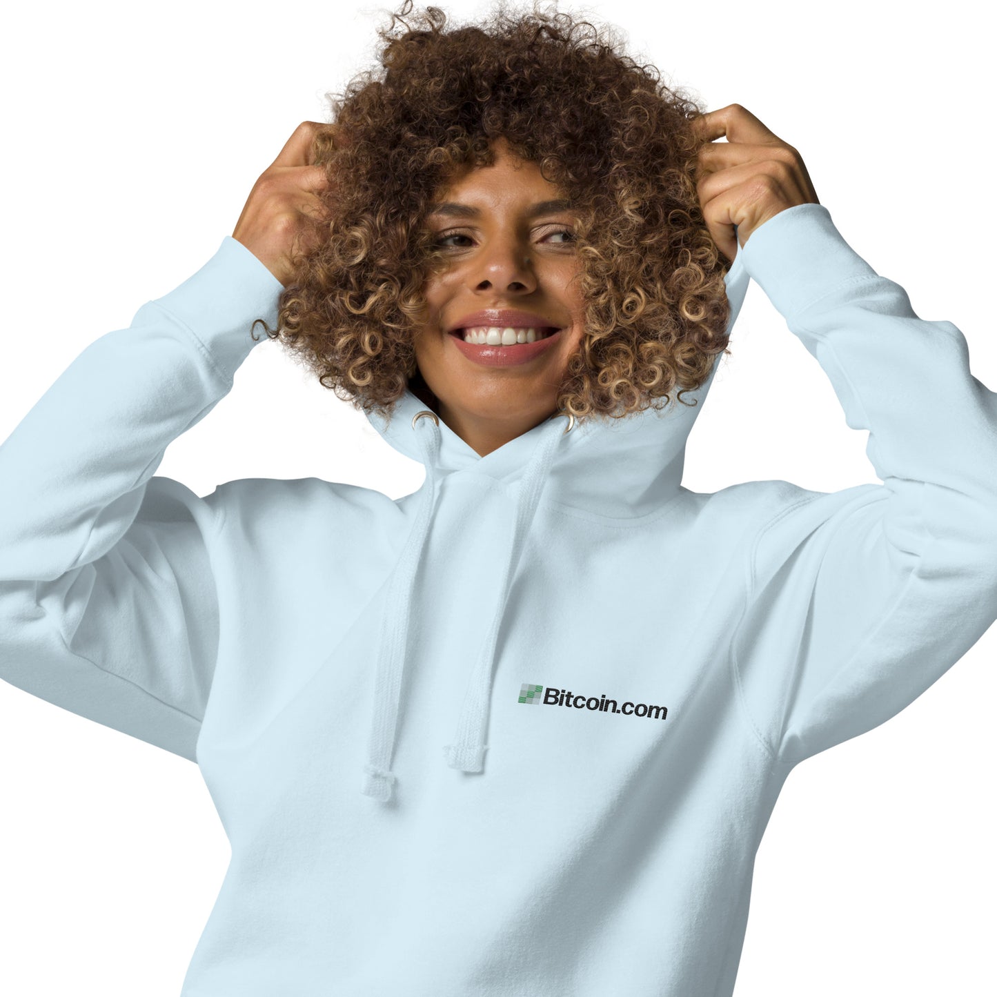 BitcoinCom Pocket Embroidered Premium Hoodie InNOutCrypto