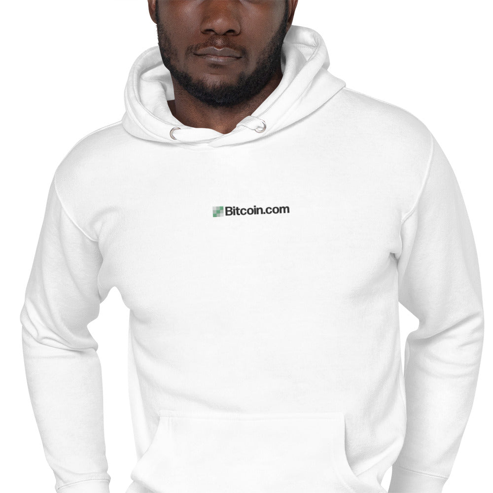 BitcoinCom Minimal Embroidered Premium Hoodie InNOutCrypto