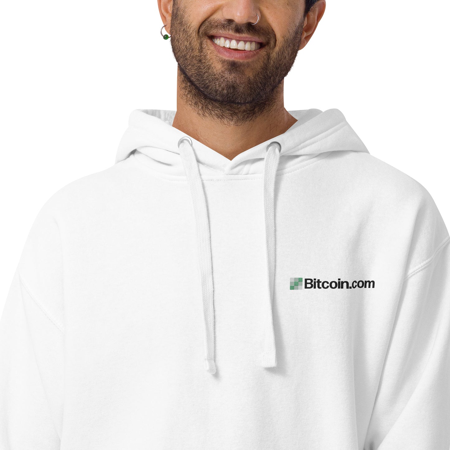 BitcoinCom Pocket Embroidered Premium Hoodie InNOutCrypto