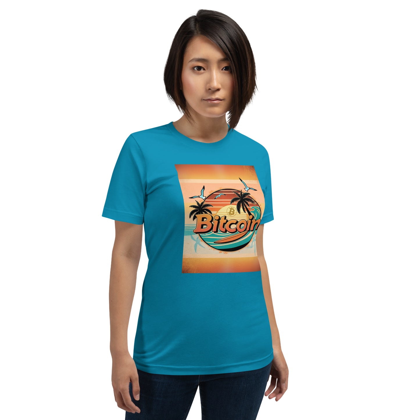 Bitcoin Beach Sunset T-Shirt In N Out Crypto