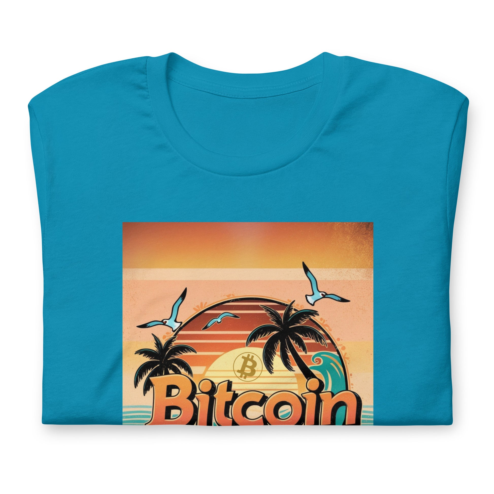 Bitcoin Beach Sunset T-Shirt In N Out Crypto