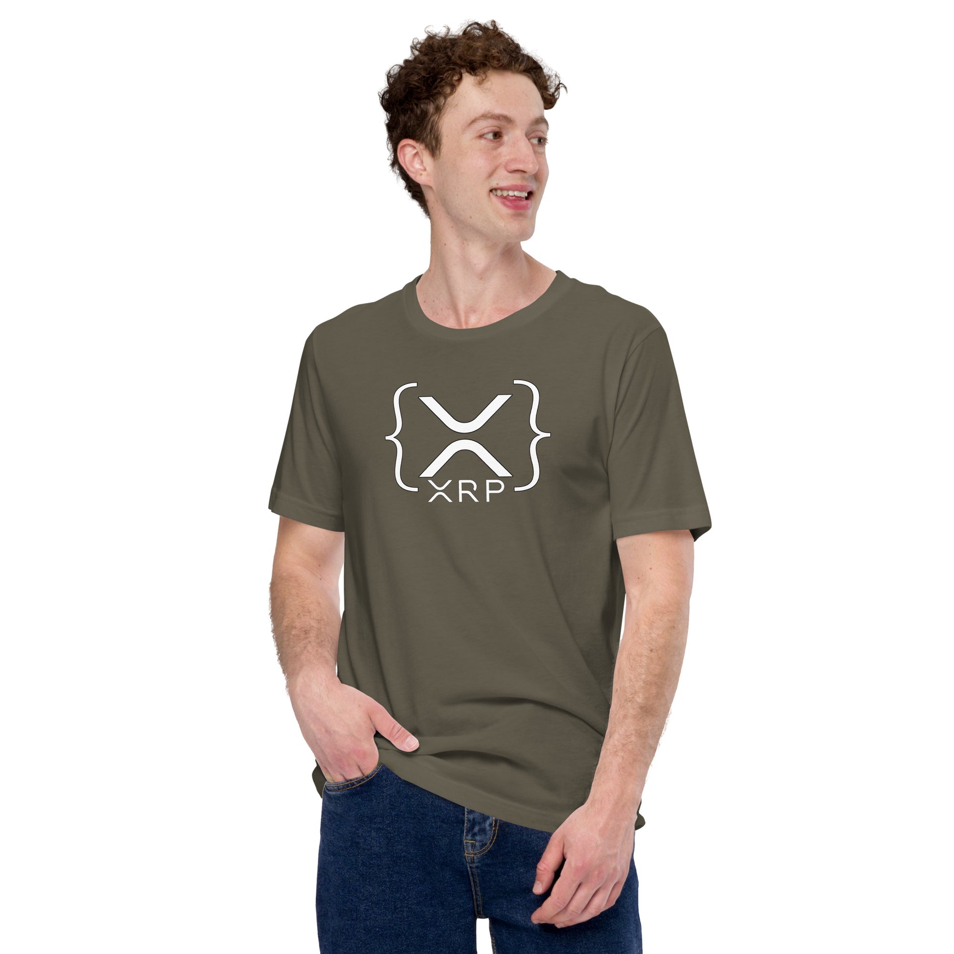 Xrp Curly Braces T-Shirt In N Out Crypto