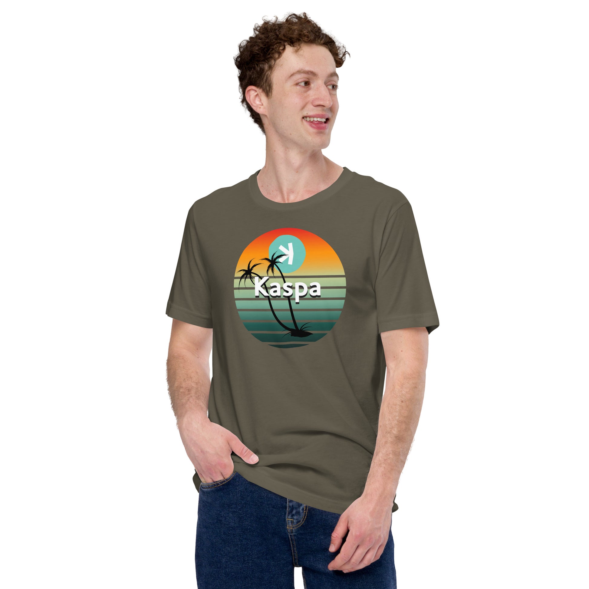 Kaspa Palms T-Shirt In N Out Crypto