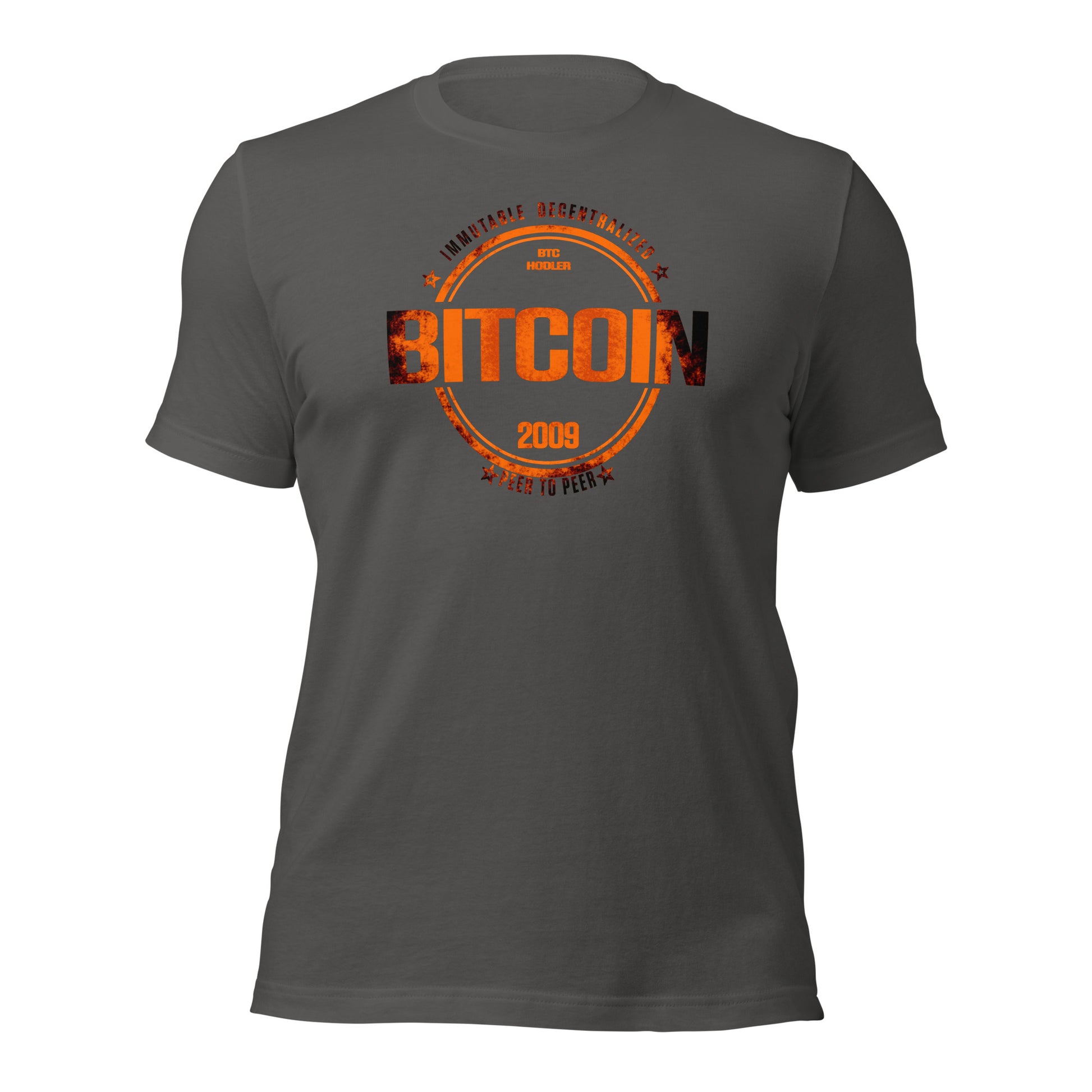 Bitcoin Distress Circle T-Shirt printful