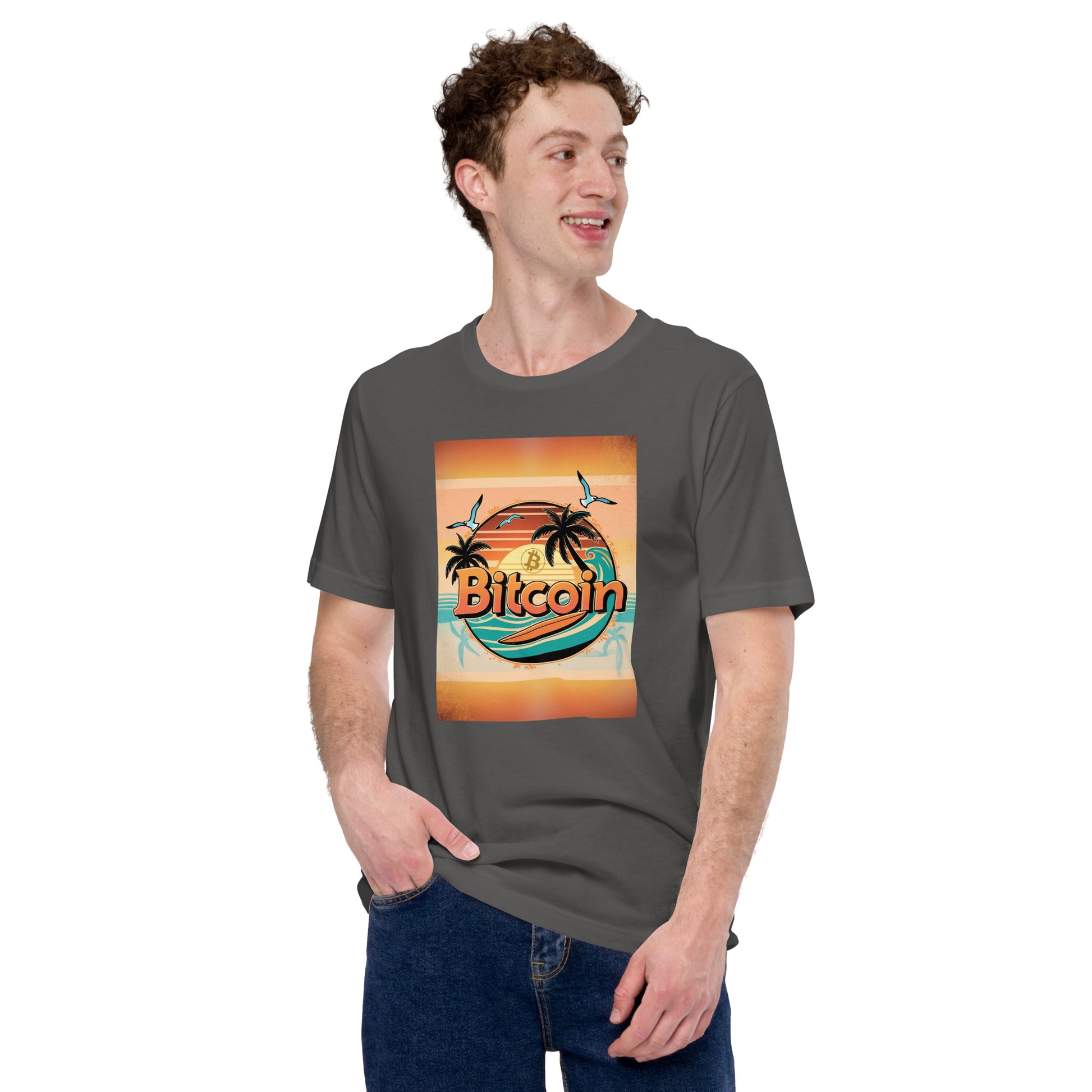 Bitcoin Beach Sunset T-Shirt In N Out Crypto