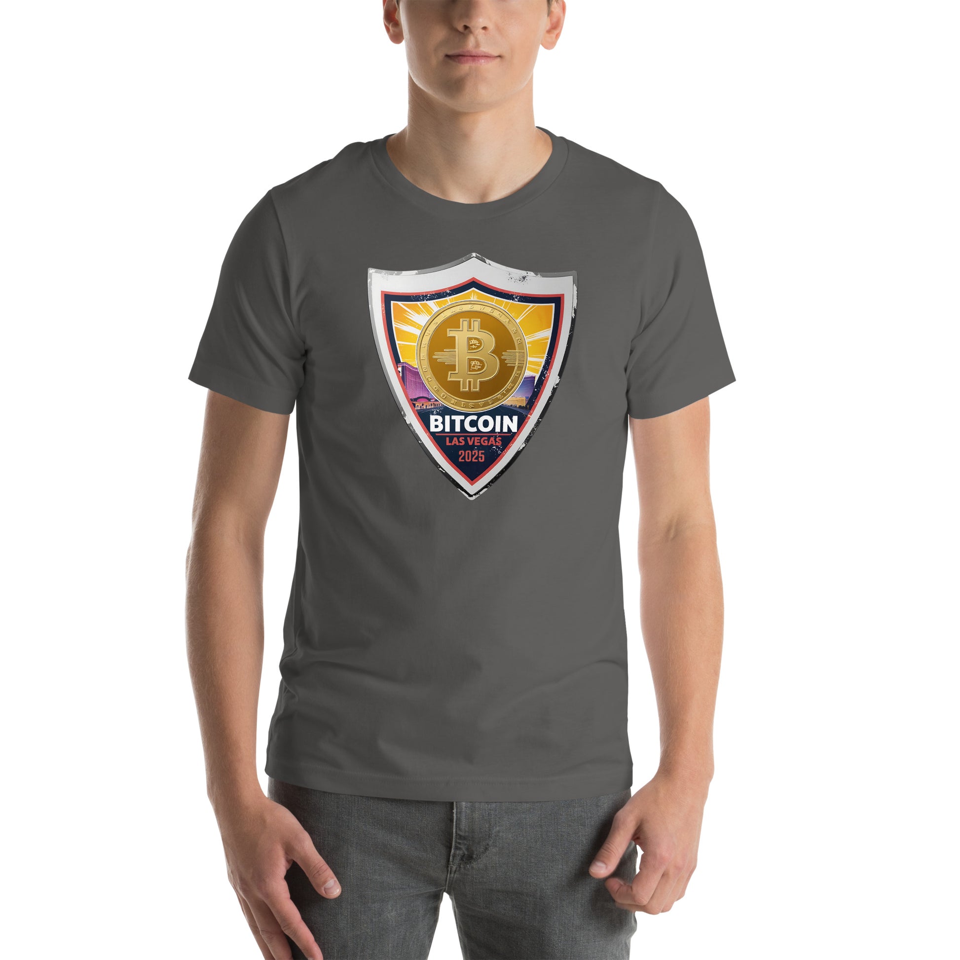 Bitcoin Las Vegas 2025 Shield T-Shirt In N Out Crypto