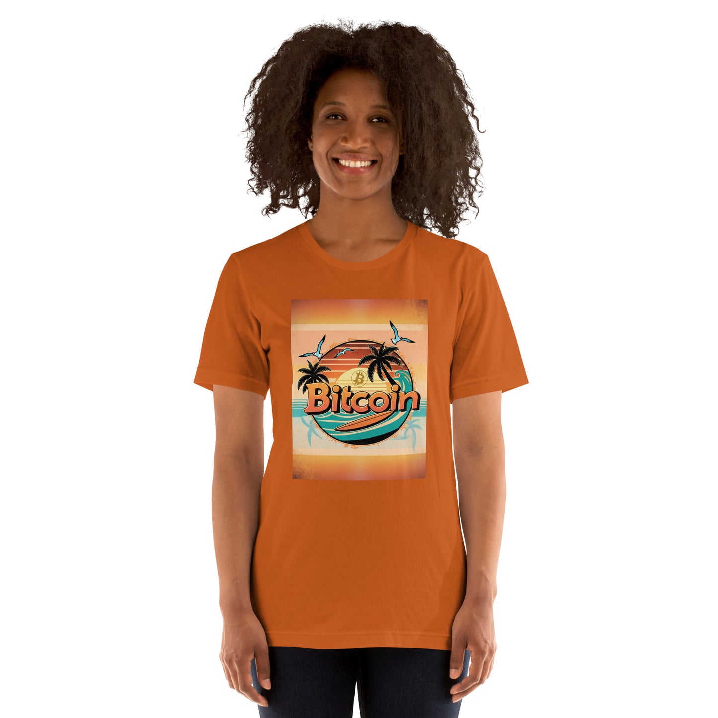 Bitcoin Beach Sunset T-Shirt In N Out Crypto