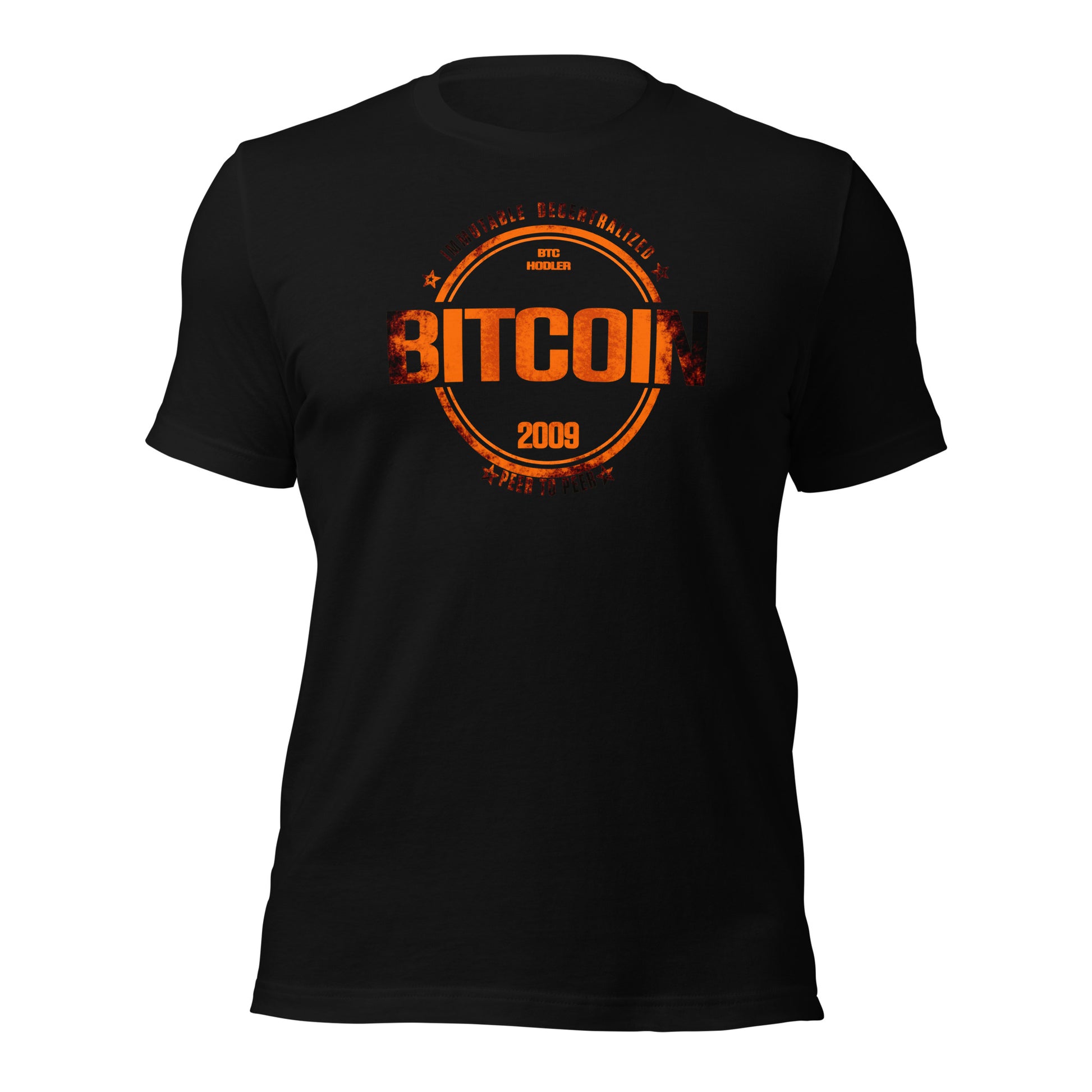 Bitcoin Distress Circle T-Shirt printful