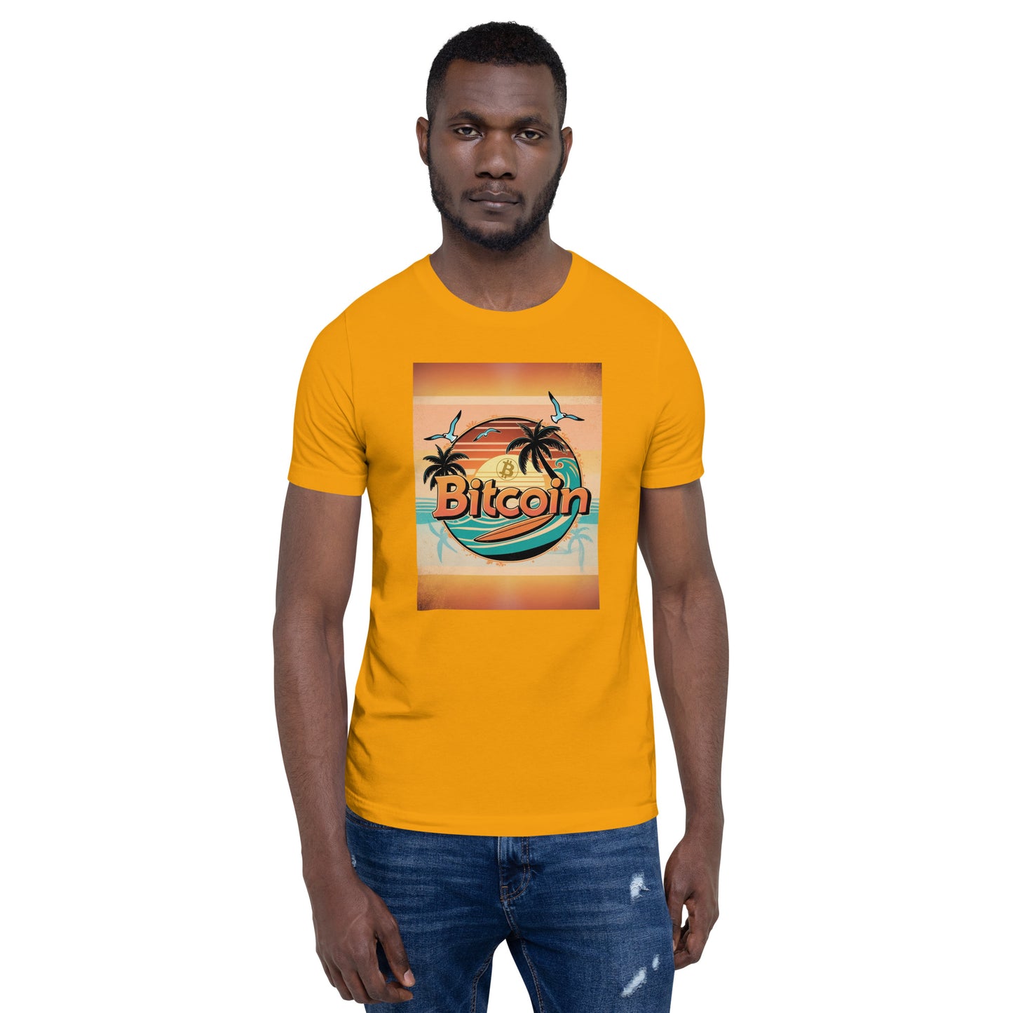 Bitcoin Beach Sunset T-Shirt In N Out Crypto