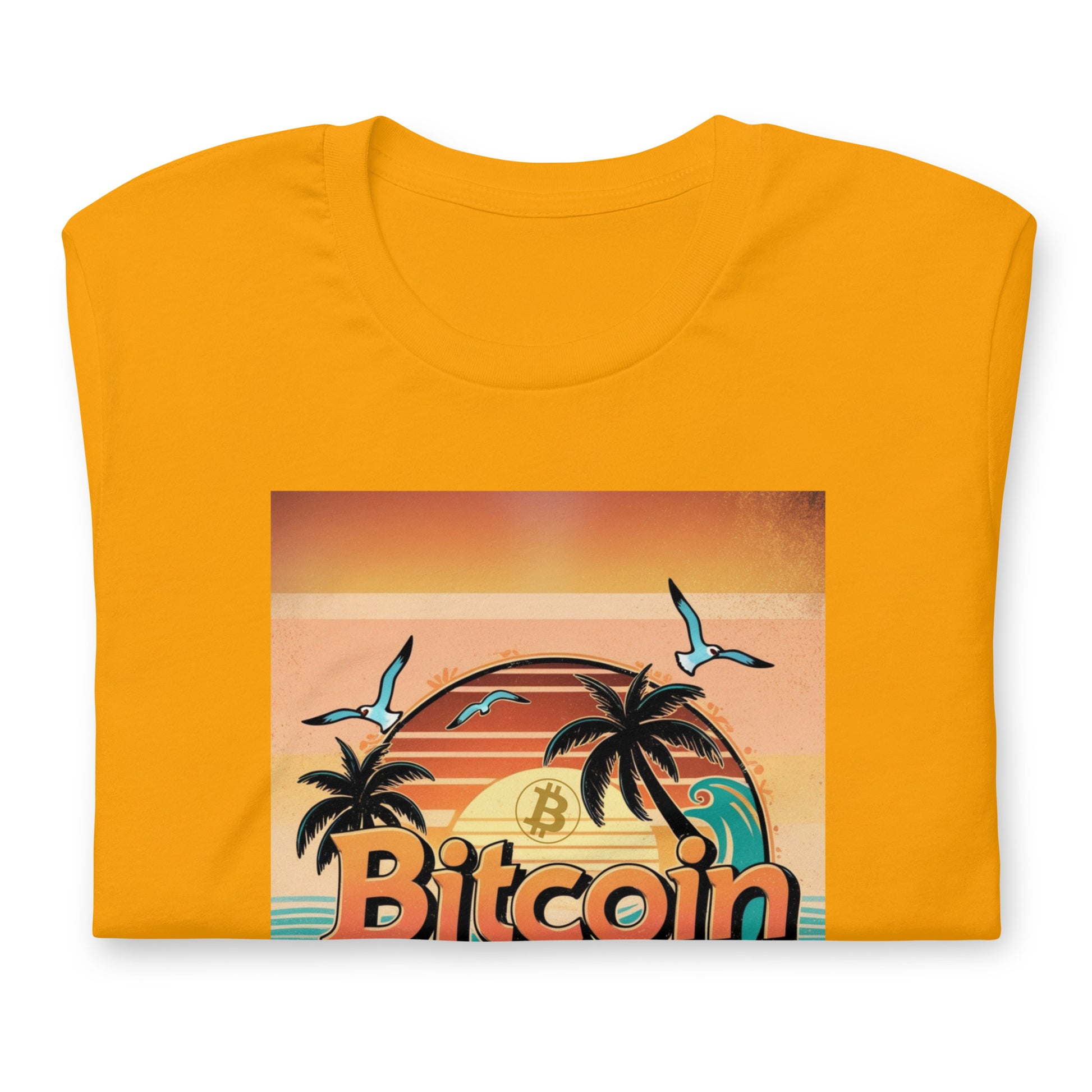 Bitcoin Beach Sunset T-Shirt In N Out Crypto