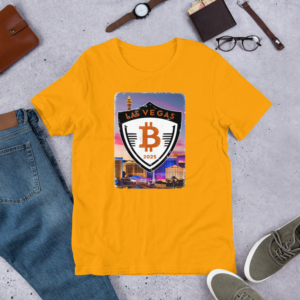 Bitcoin Las Vegas 2025 Scudo T-Shirt InNOutCrypto