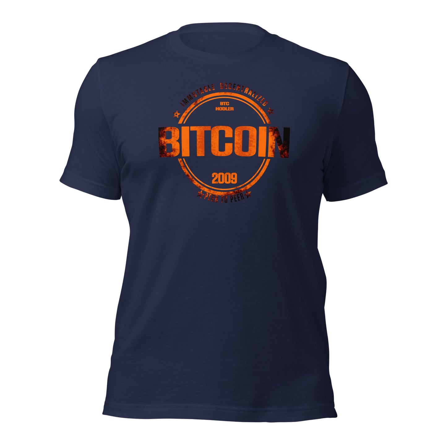 Bitcoin Distress Circle T-Shirt