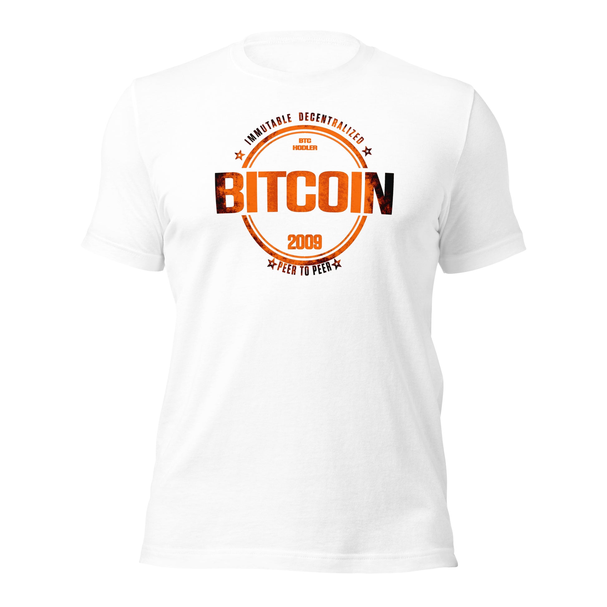 Bitcoin Distress Circle T-Shirt printful