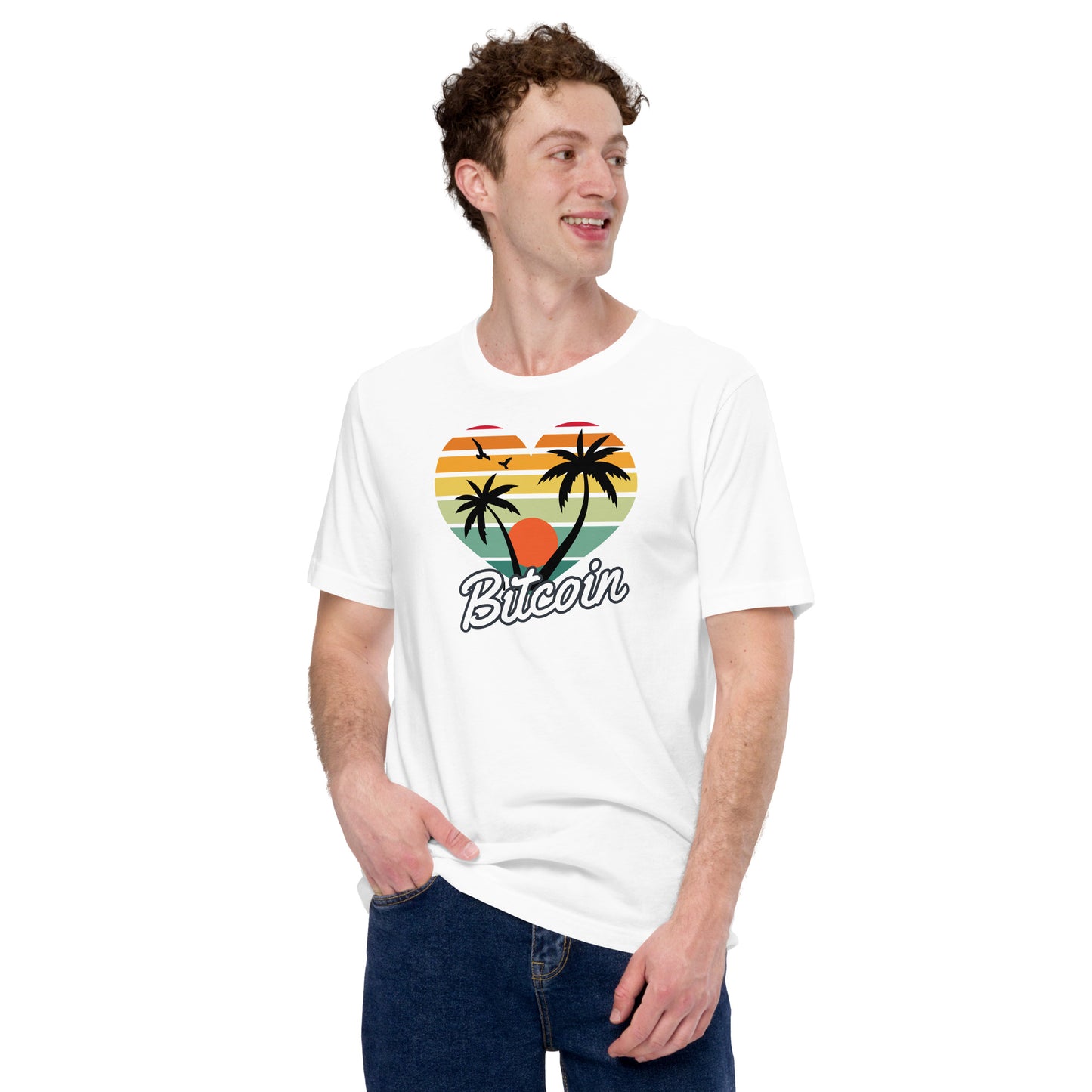 Bitcoin Sunset Palms T-Shirt