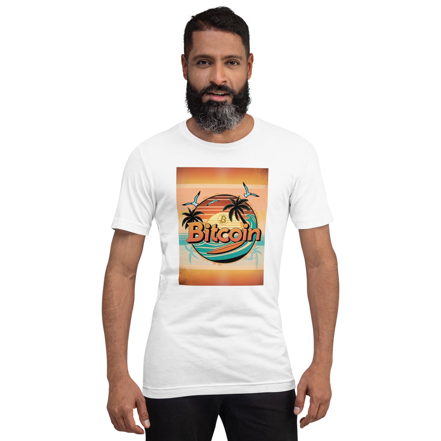 Bitcoin Beach Sunset T-Shirt In N Out Crypto