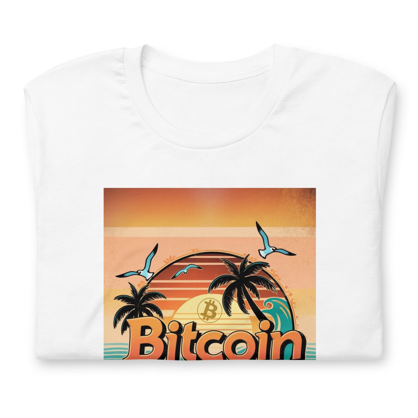 Bitcoin Beach Sunset T-Shirt In N Out Crypto