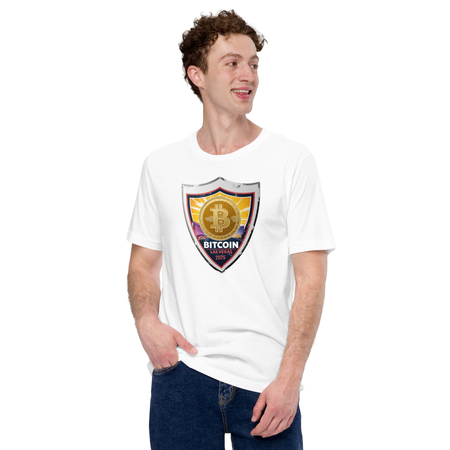 Bitcoin Las Vegas 2025 Shield T-Shirt In N Out Crypto