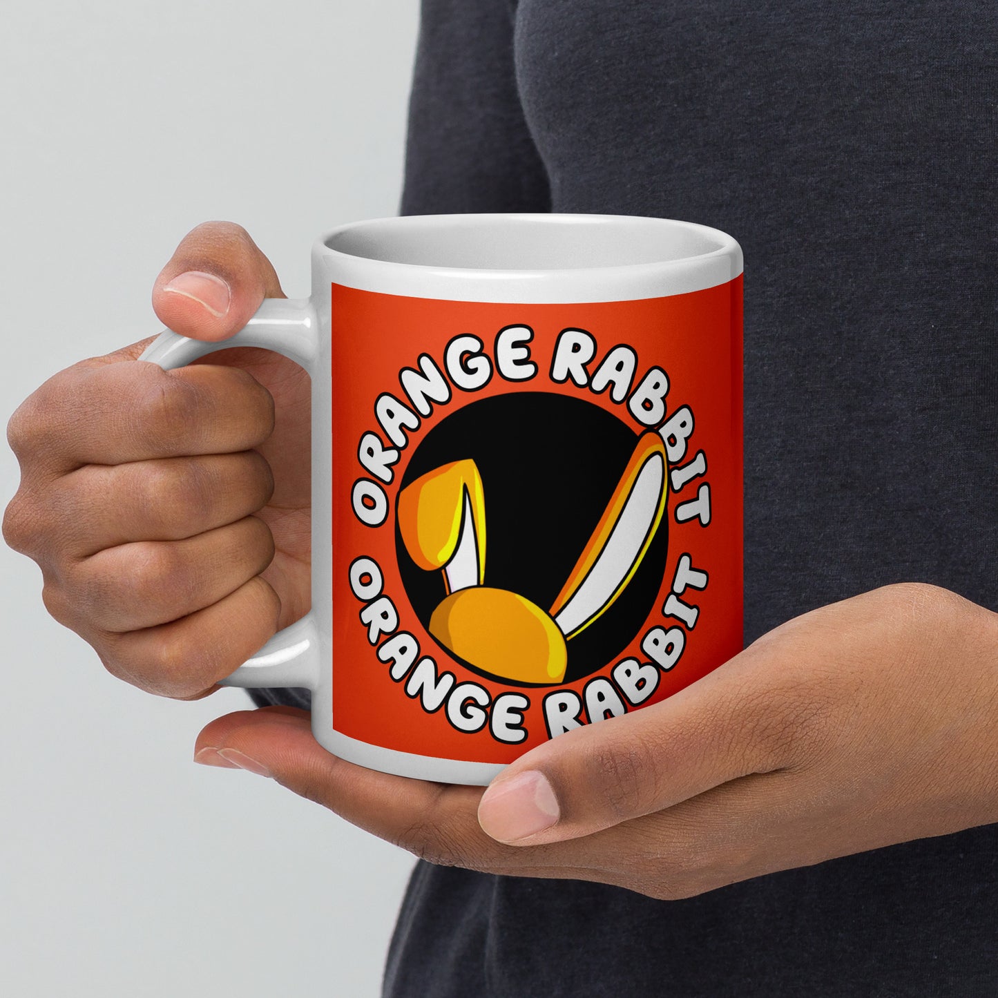 Orange Rabbit Mugs