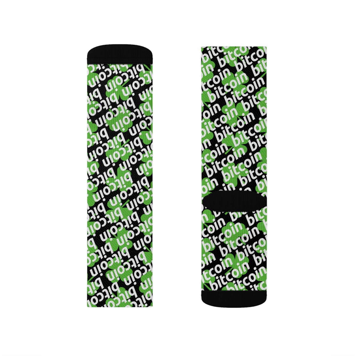 Bitcoin St. Patrick's Day Lucky Socks Printify