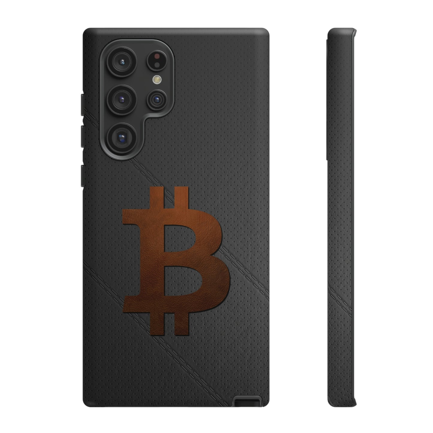 Bitcoin Brown Leather Case