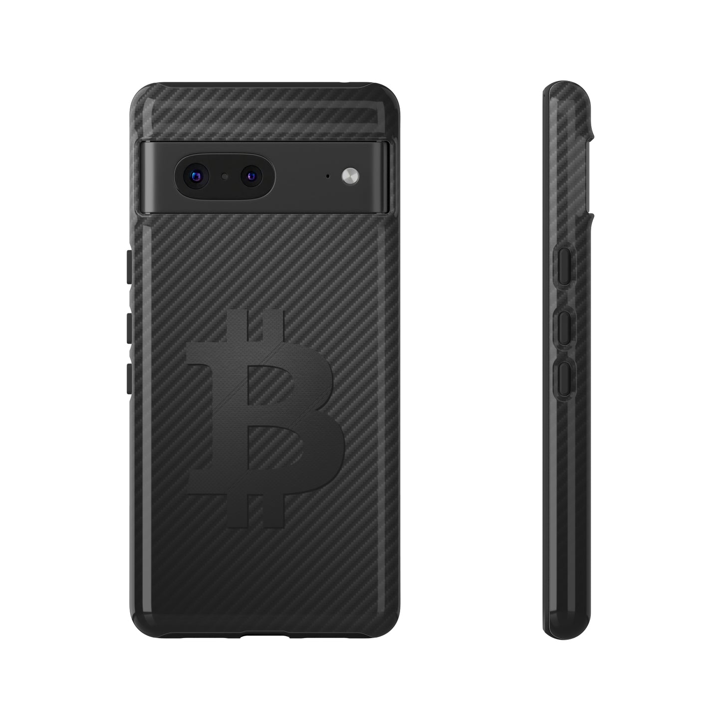 Bitcoin Fiber Blk Leather Tough Case In N Out Crypto