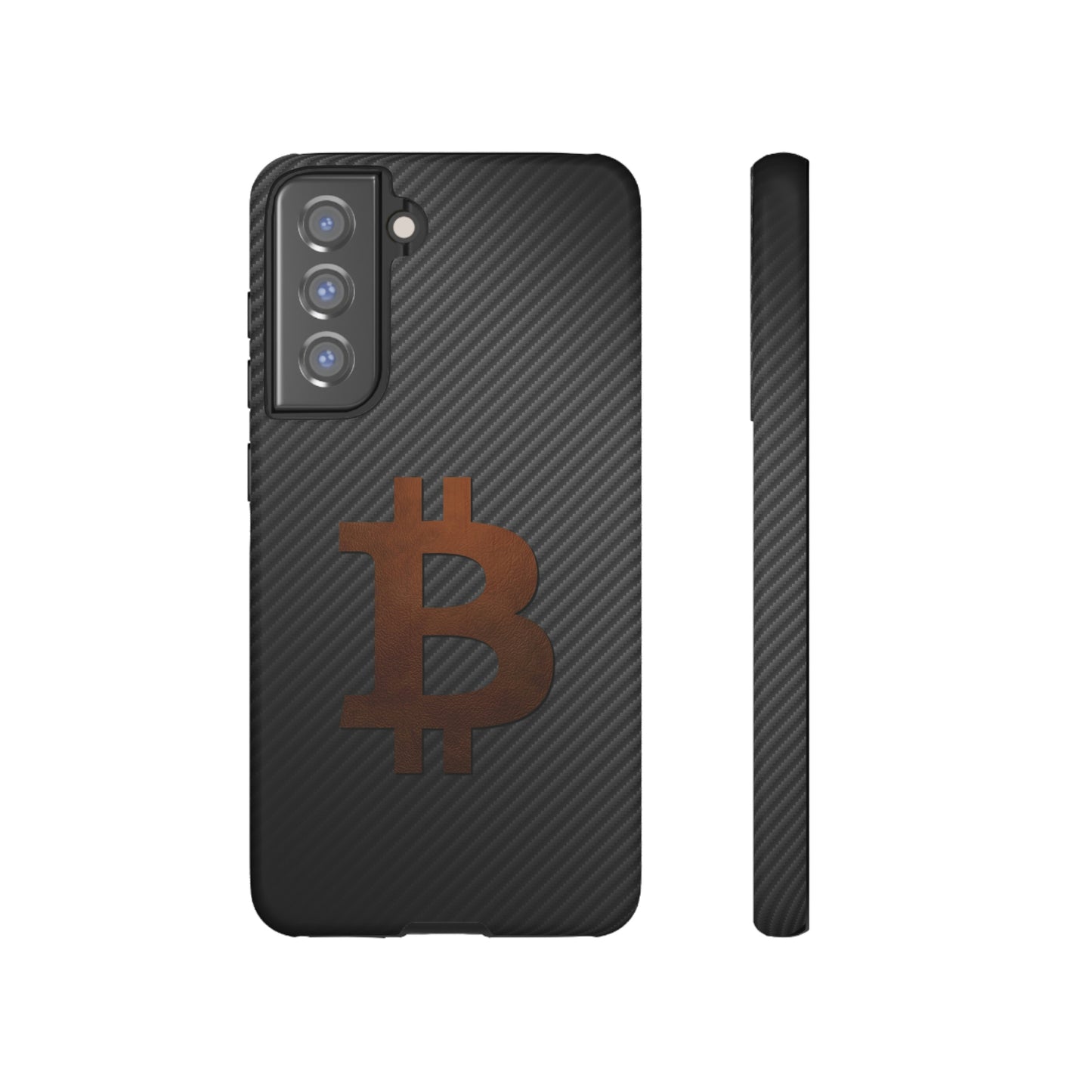 Bitcoin Fiber Brown Leather Case
