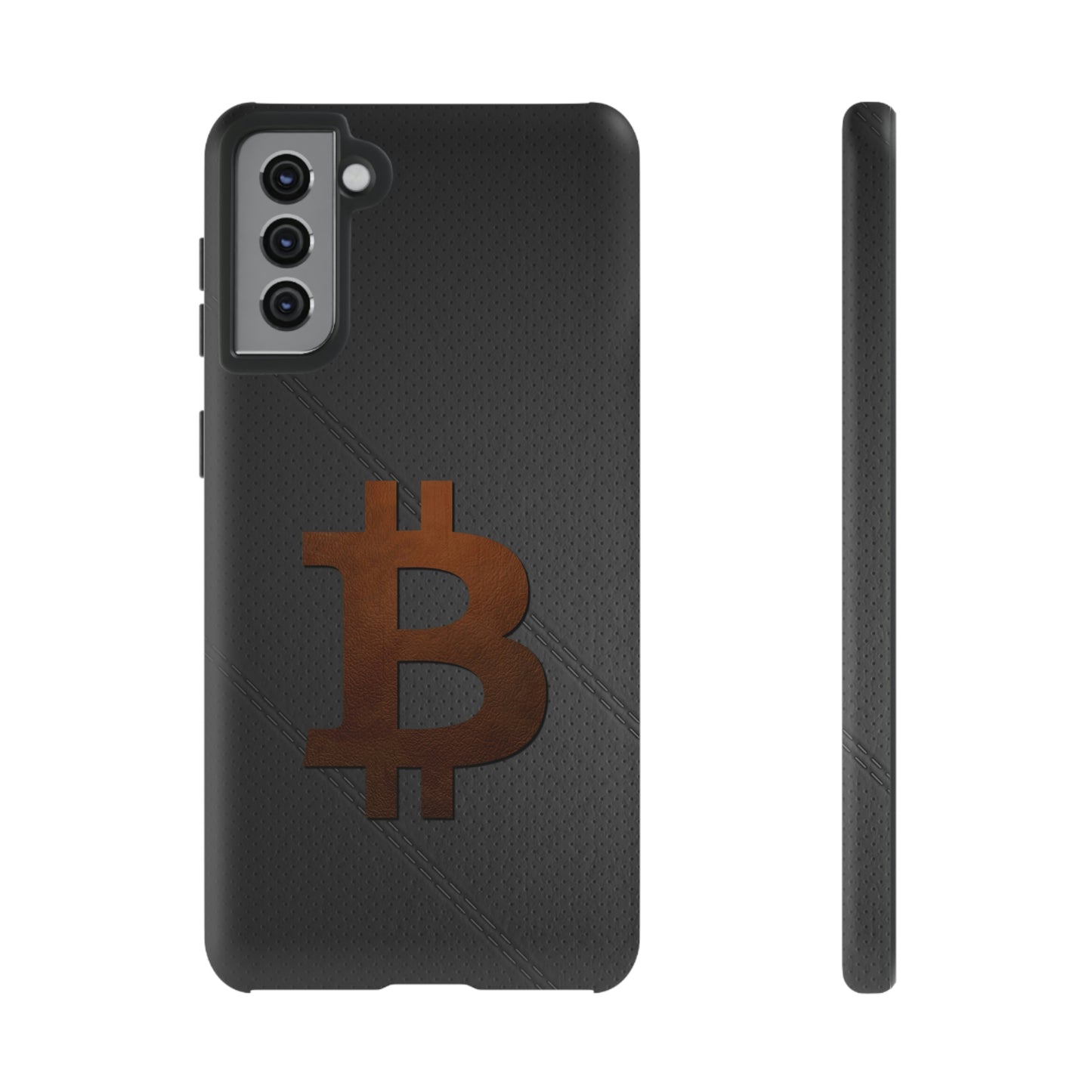 Bitcoin Brown Leather Case