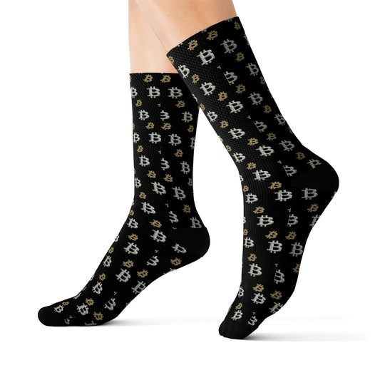 Bitcoin Simple B Socks Printify