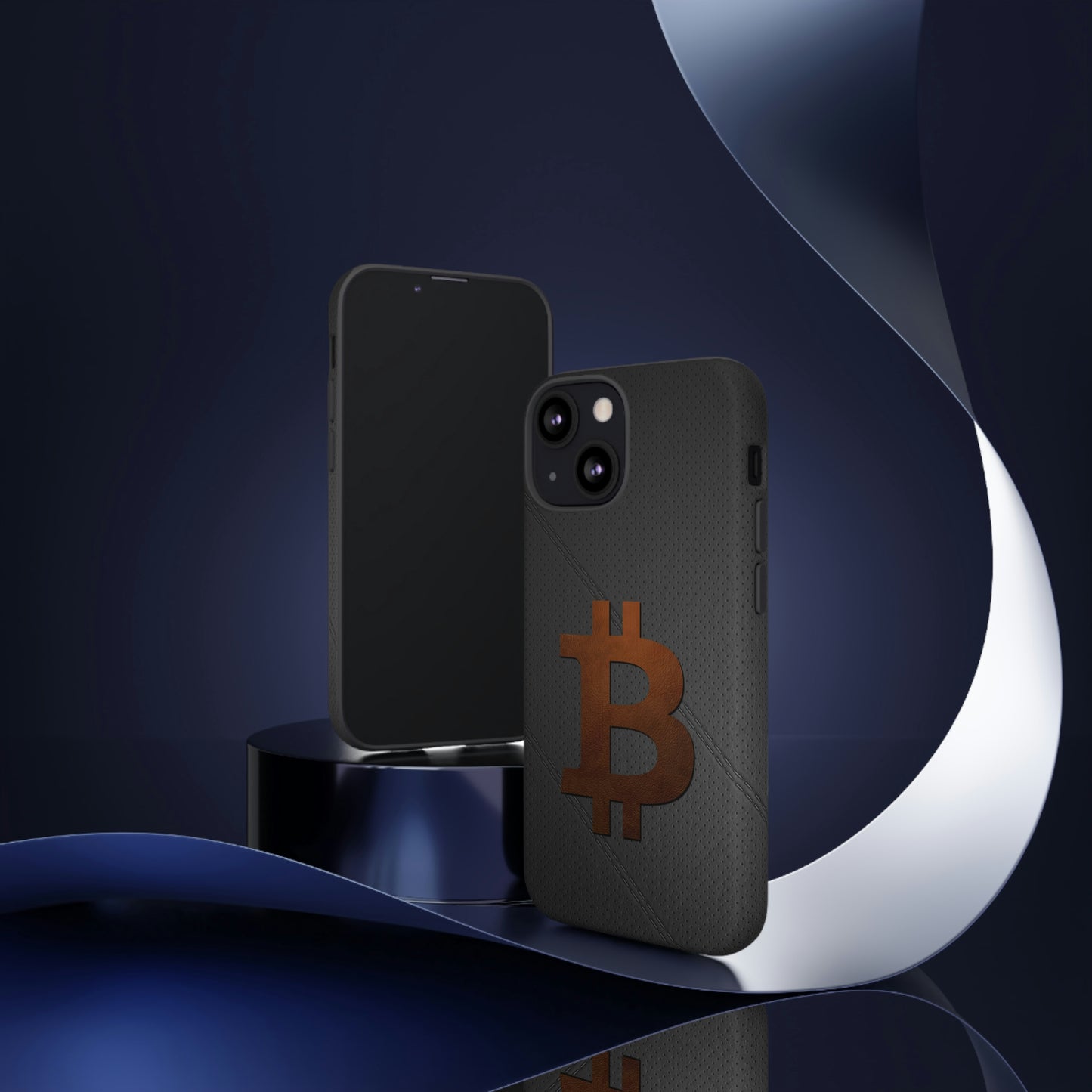 Bitcoin Brown Leather Case