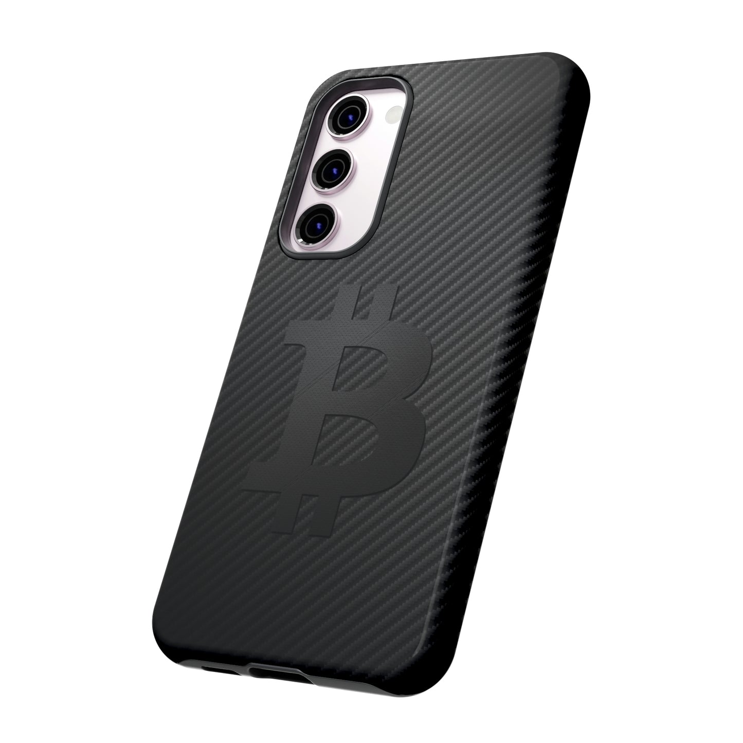 Bitcoin Fiber Blk Leather Tough Case In N Out Crypto