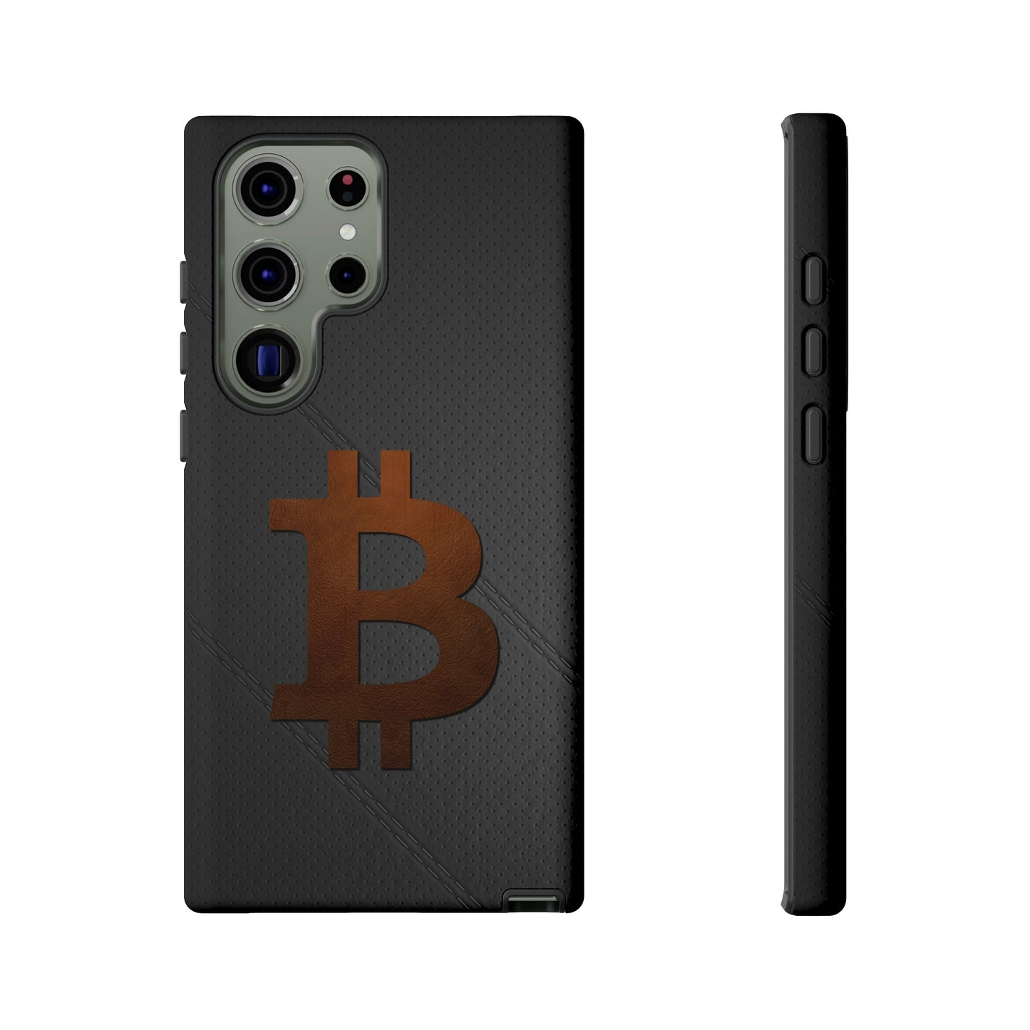 Bitcoin Brown Leather Case