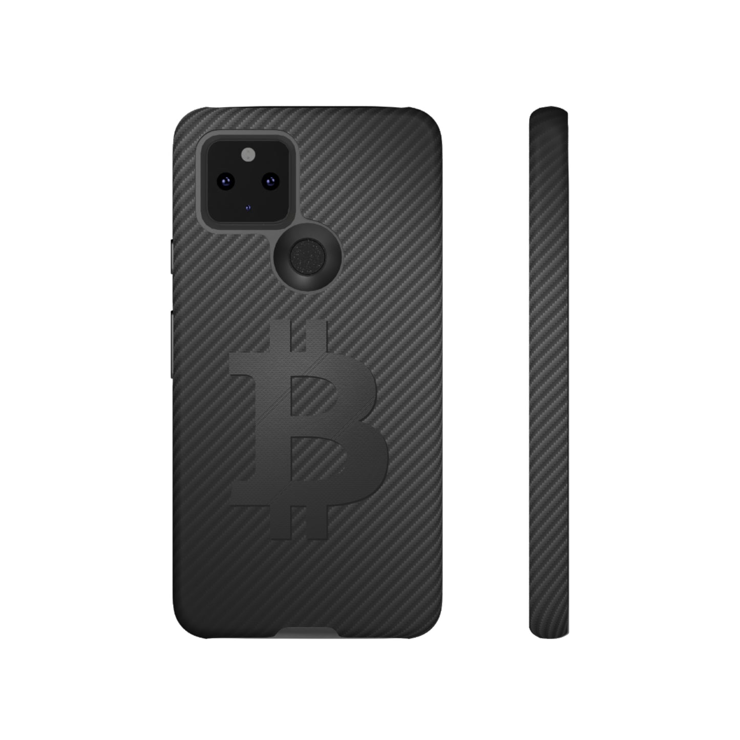 Bitcoin Fiber Blk Leather Tough Case In N Out Crypto