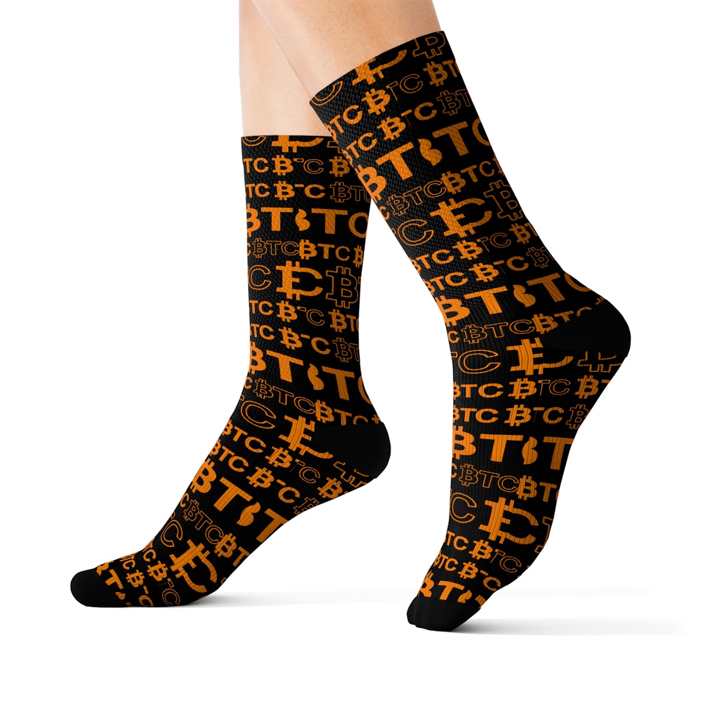 Bitcoin Dubai Orange Socks