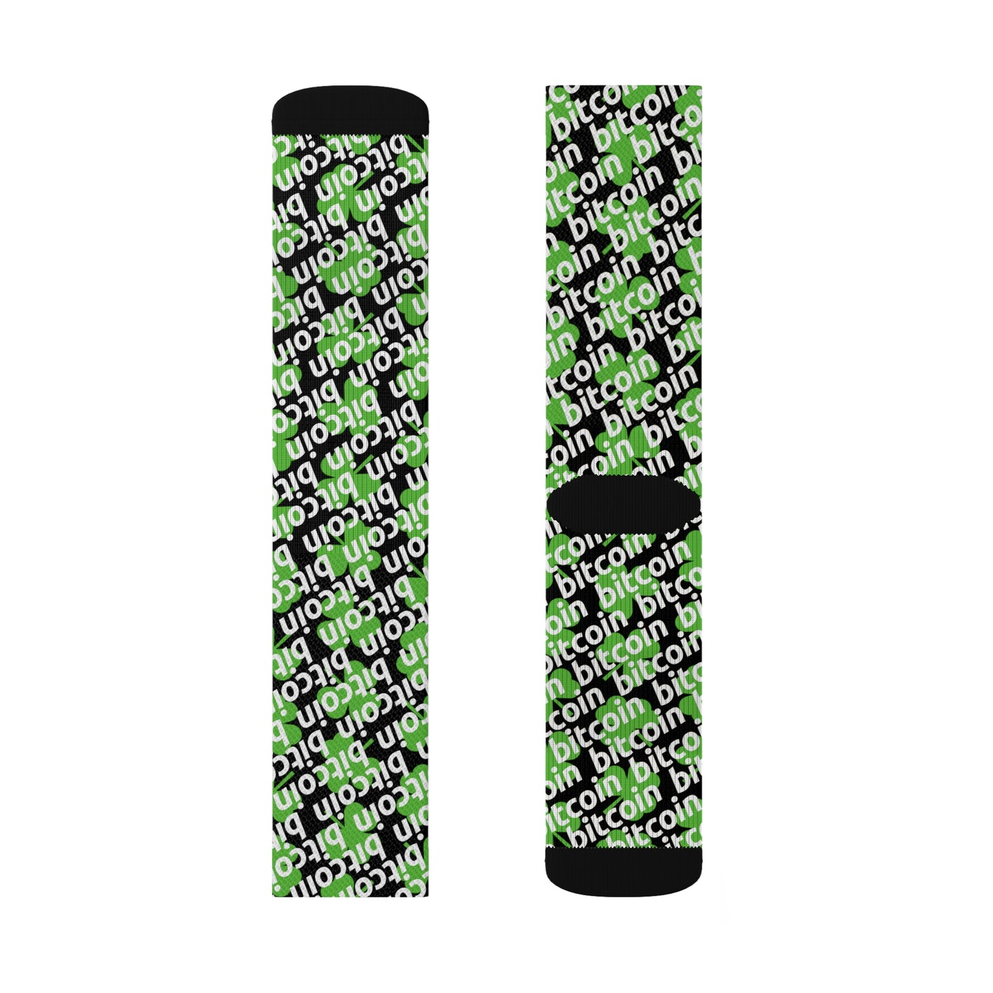 Bitcoin St. Patrick's Day Lucky Socks Printify