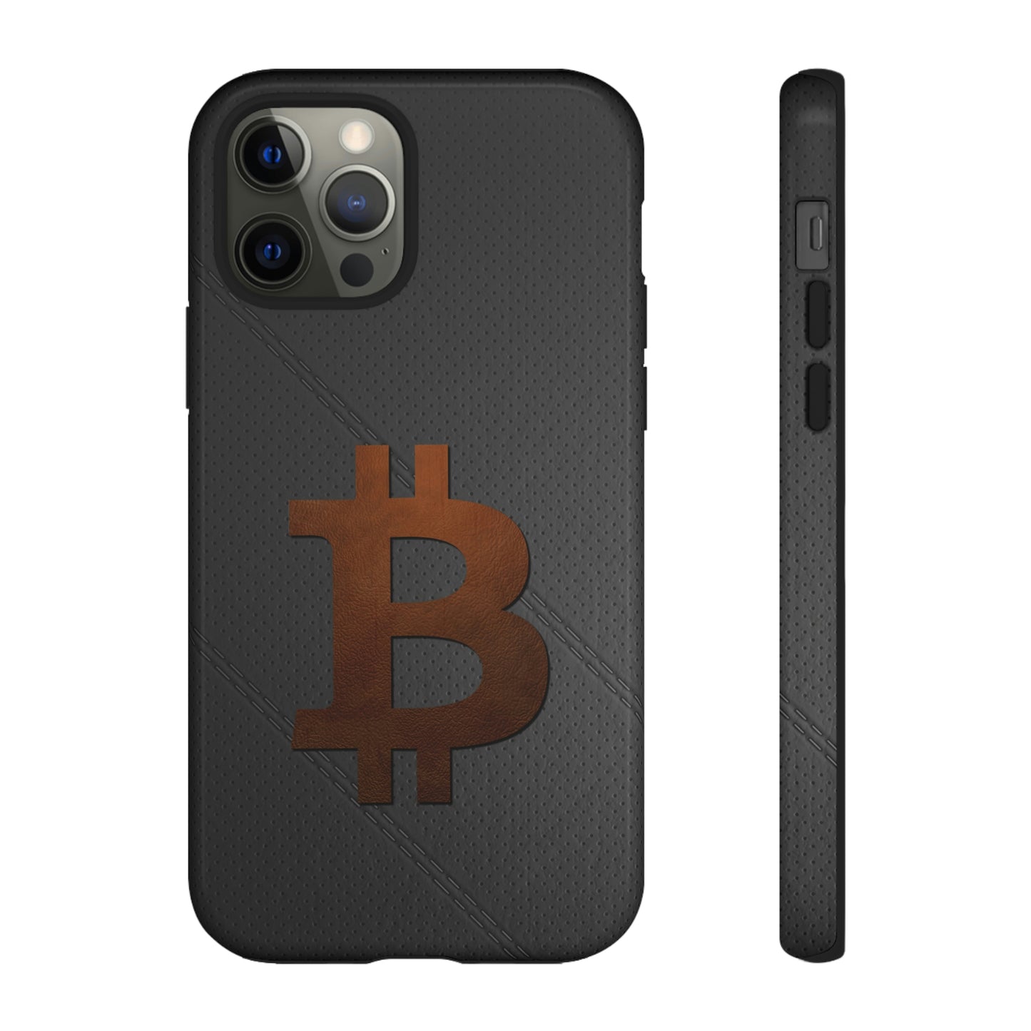 Bitcoin Brown Leather Case