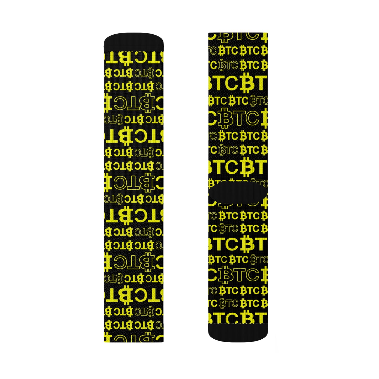 Bitcoin Dubay Yellow Socks