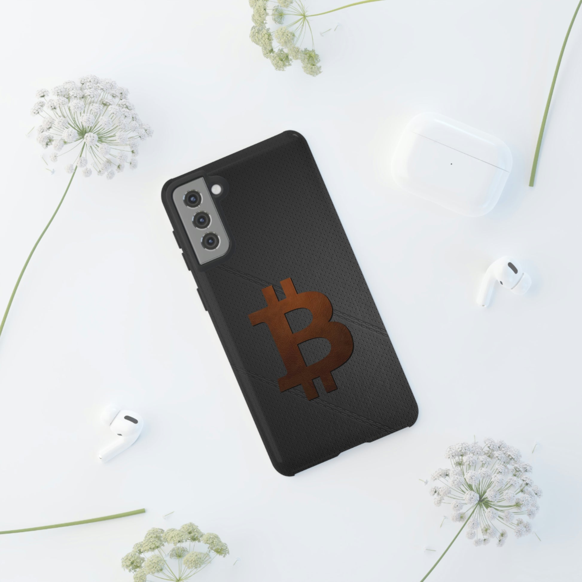 Bitcoin Brown Leather Case In N Out Crypto