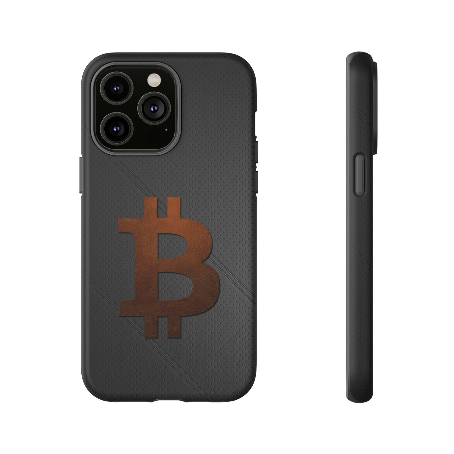 Bitcoin Brown Leather Case