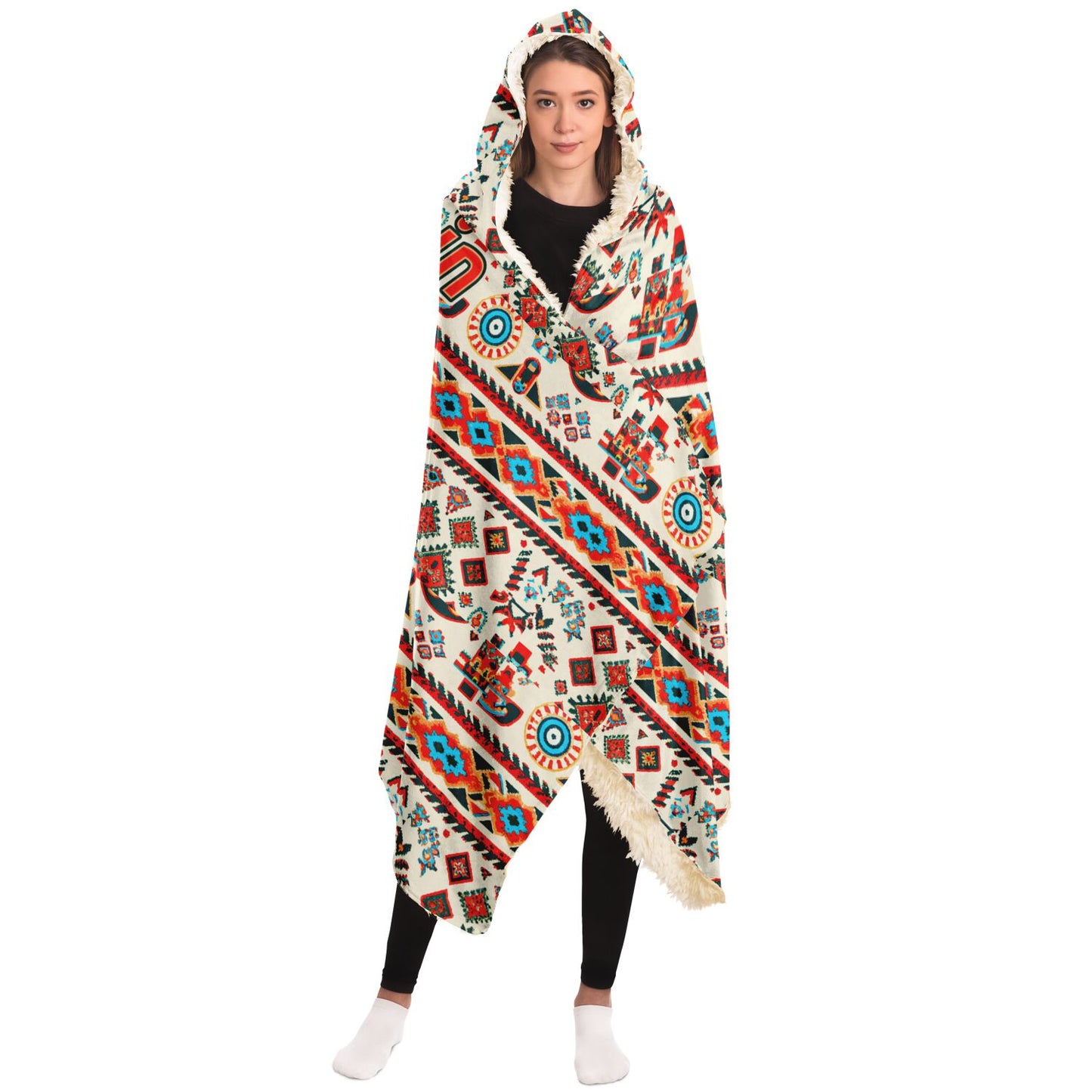 Bitcoin Native Art Hooded Blanket
