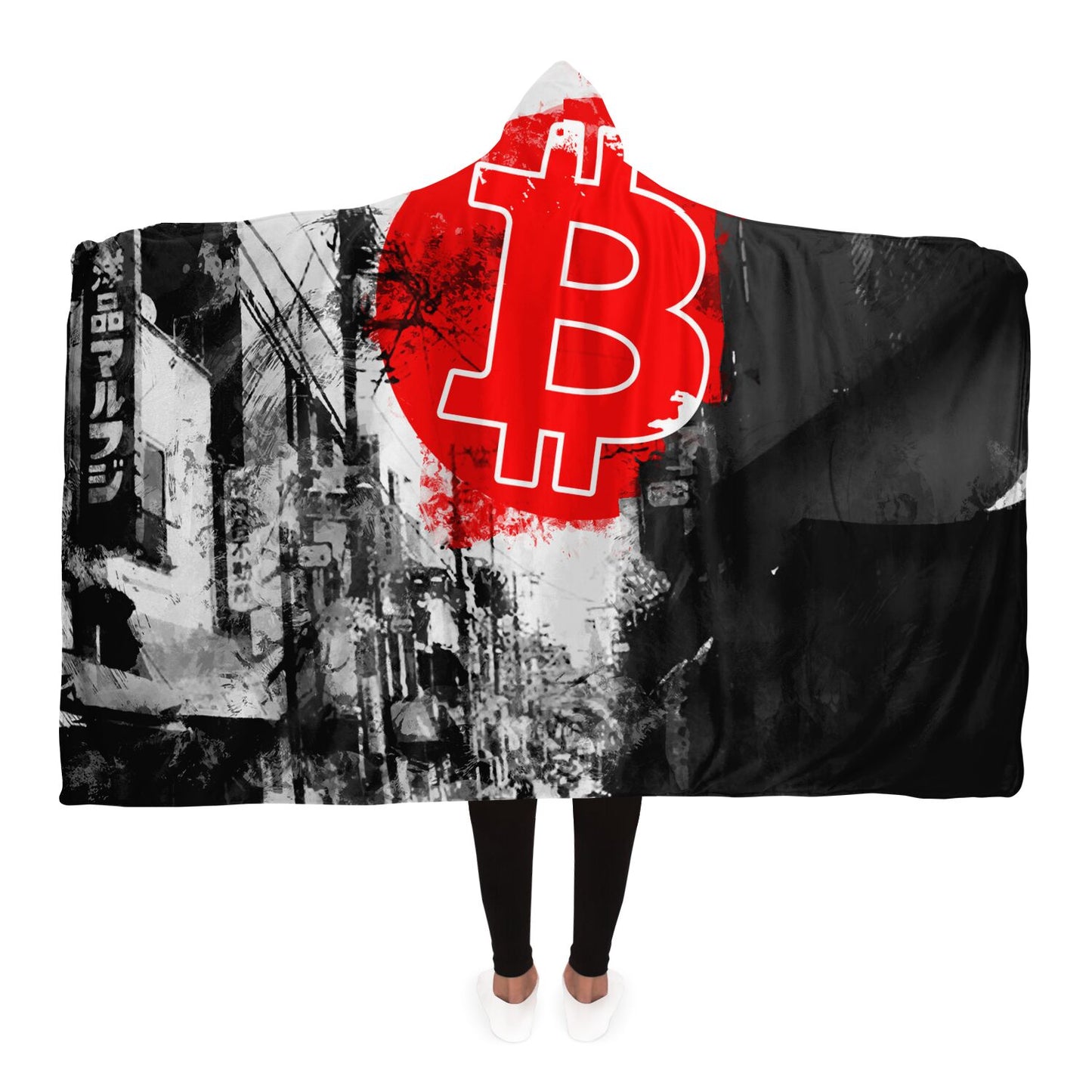 Bitcoin Japan Hooded Blanket