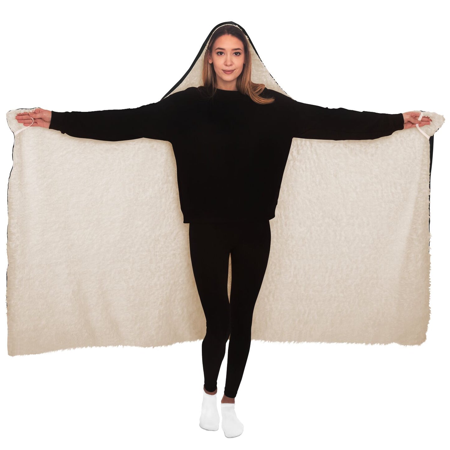 Bitcoin Dark Camo Hooded Blanket